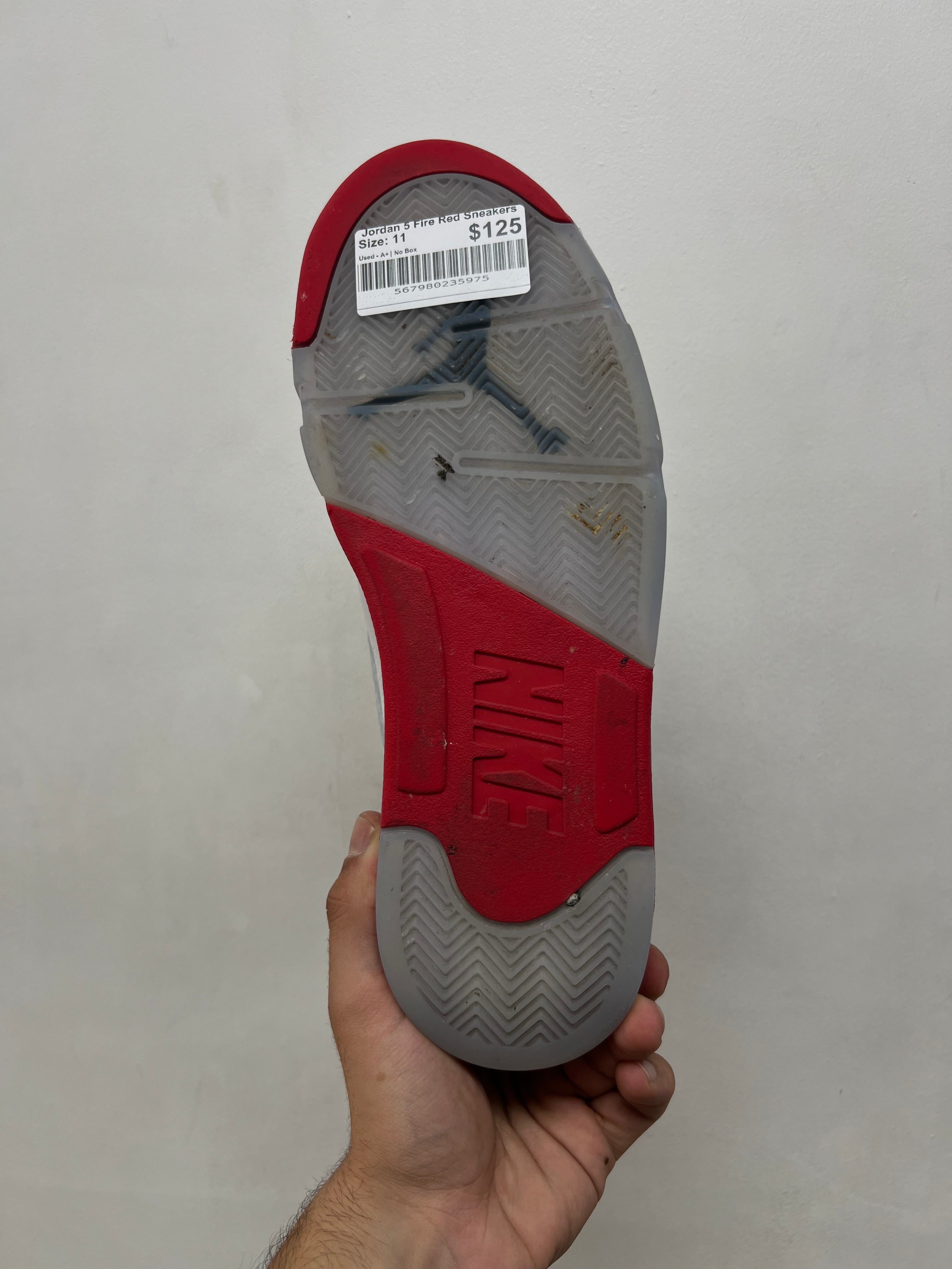 Jordan 5 Fire Red Sneakers