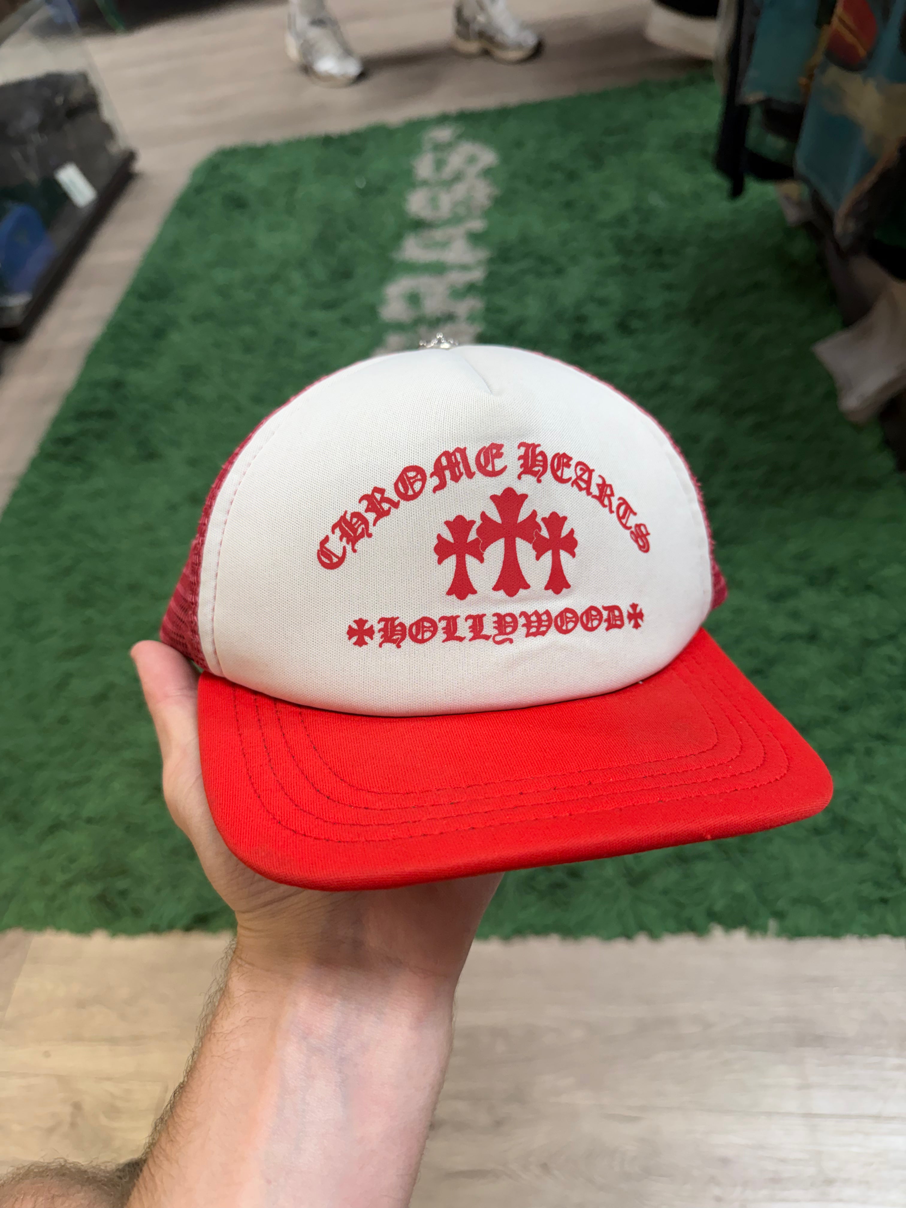 Chrome Hearts King Taco Red Trucker Cap