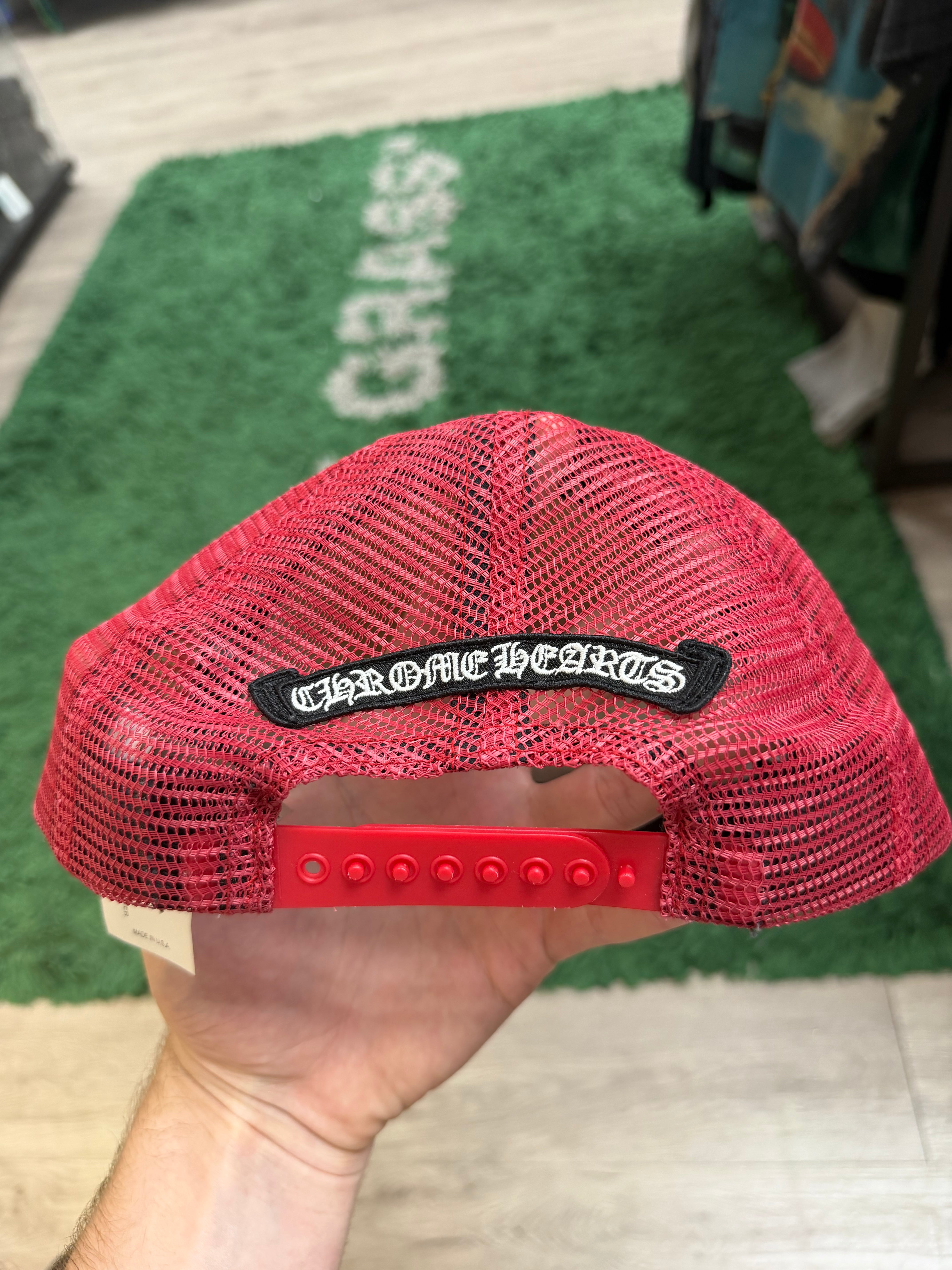 Chrome Hearts King Taco Red Trucker Cap