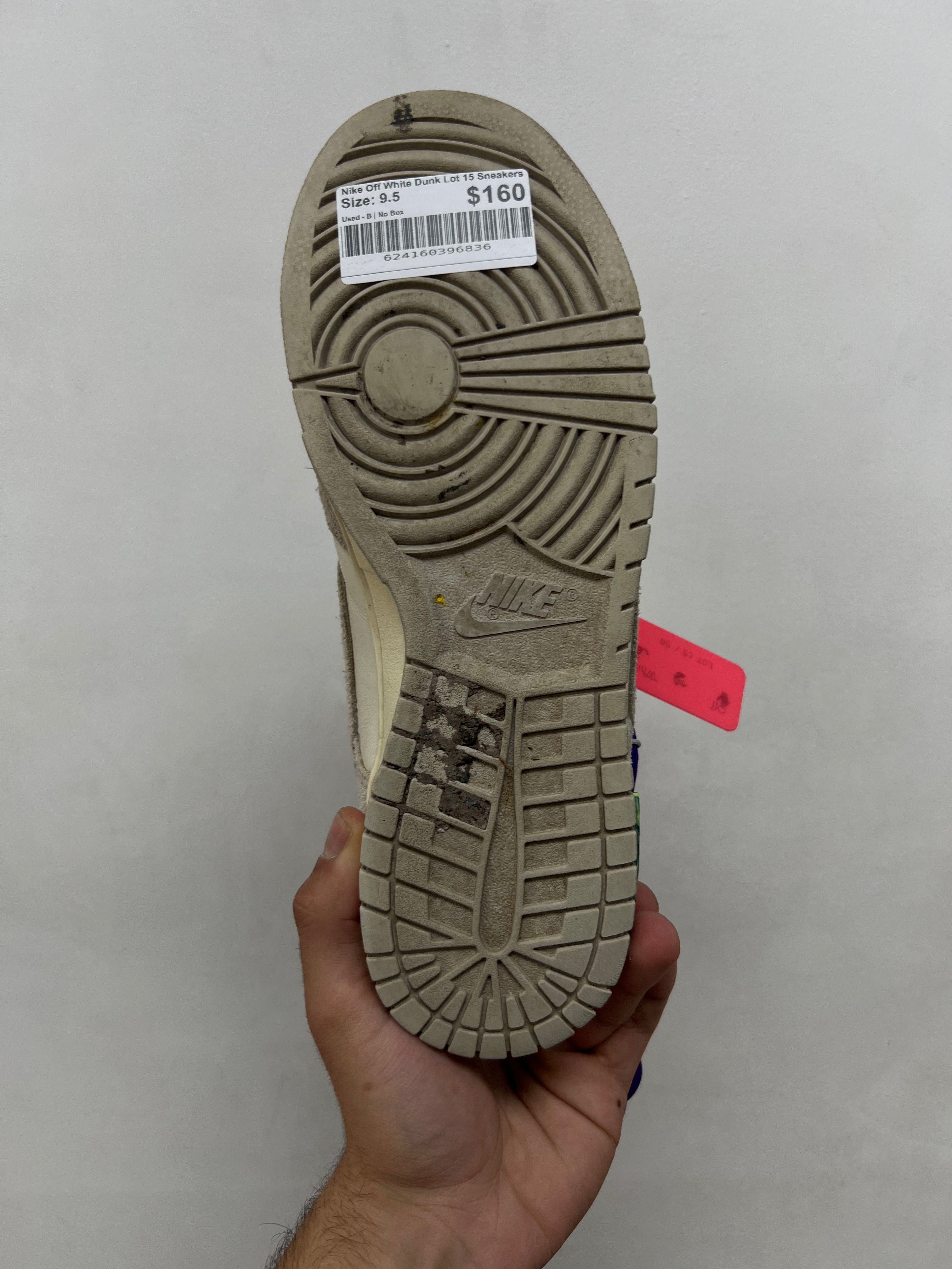 Nike Off White Dunk Lot 15 Sneakers