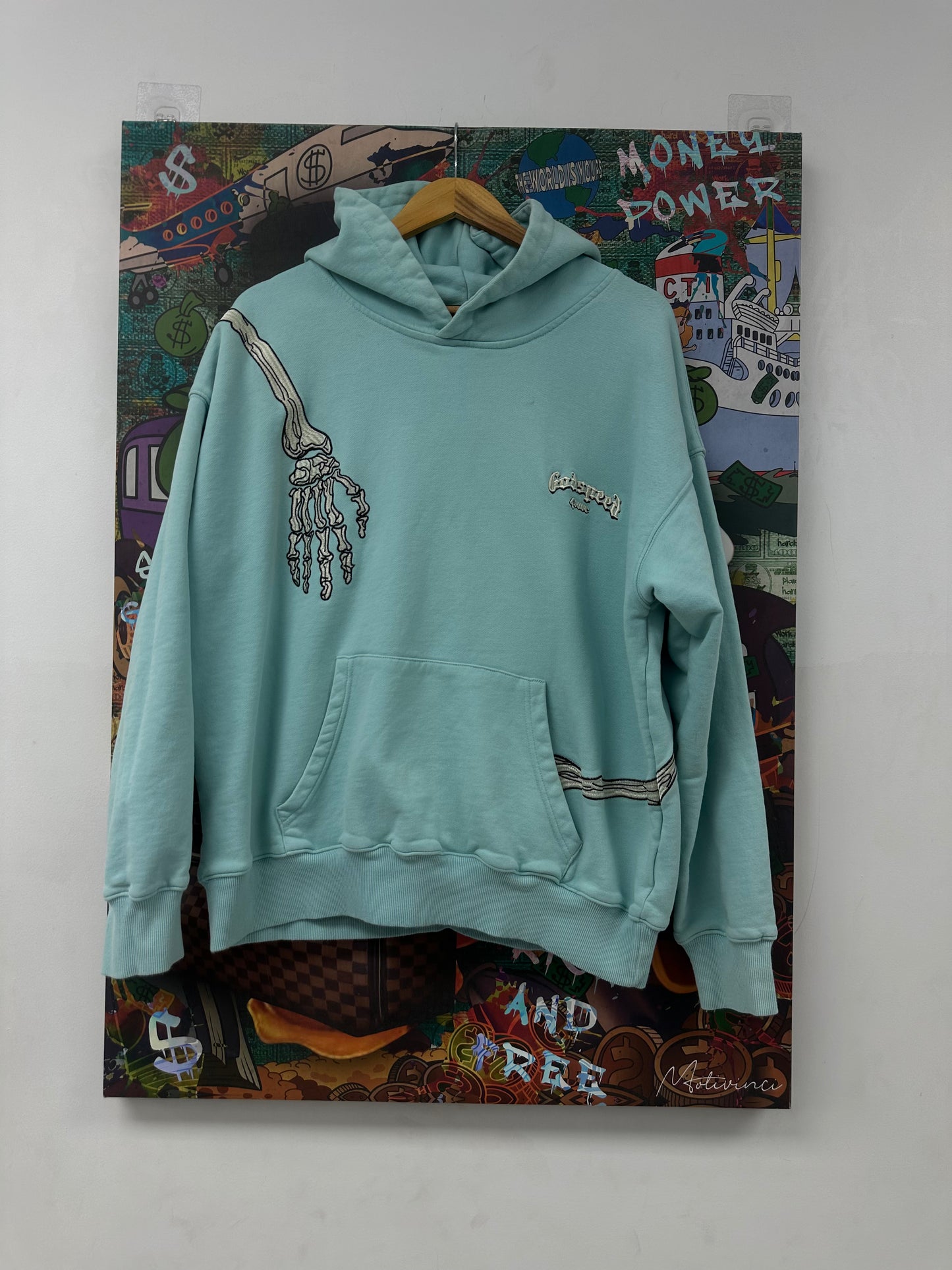 Godspeed Blue Bone Hoodie  Used Large N/A