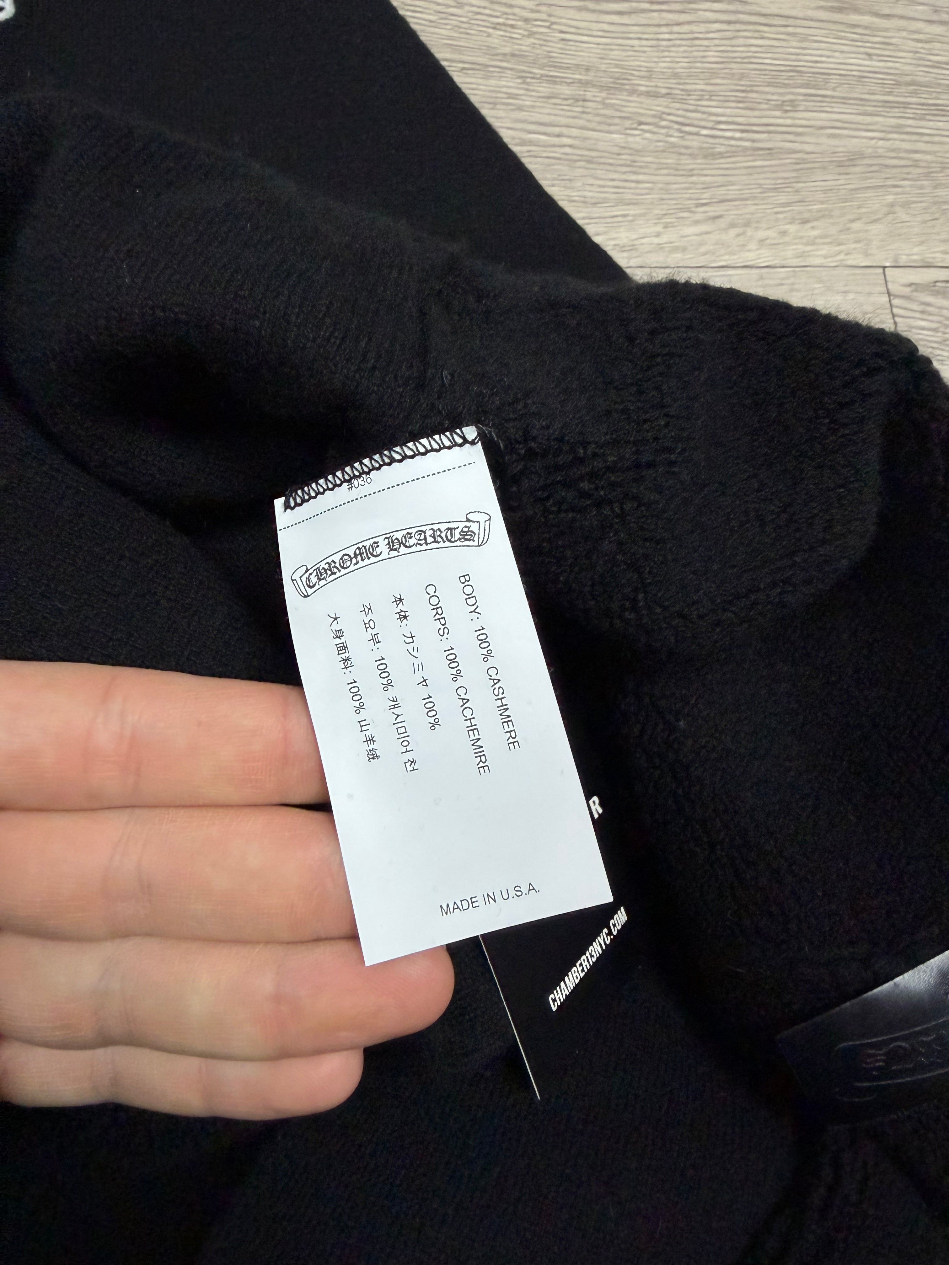 Chrome Hearts Black Cashmere Sweats