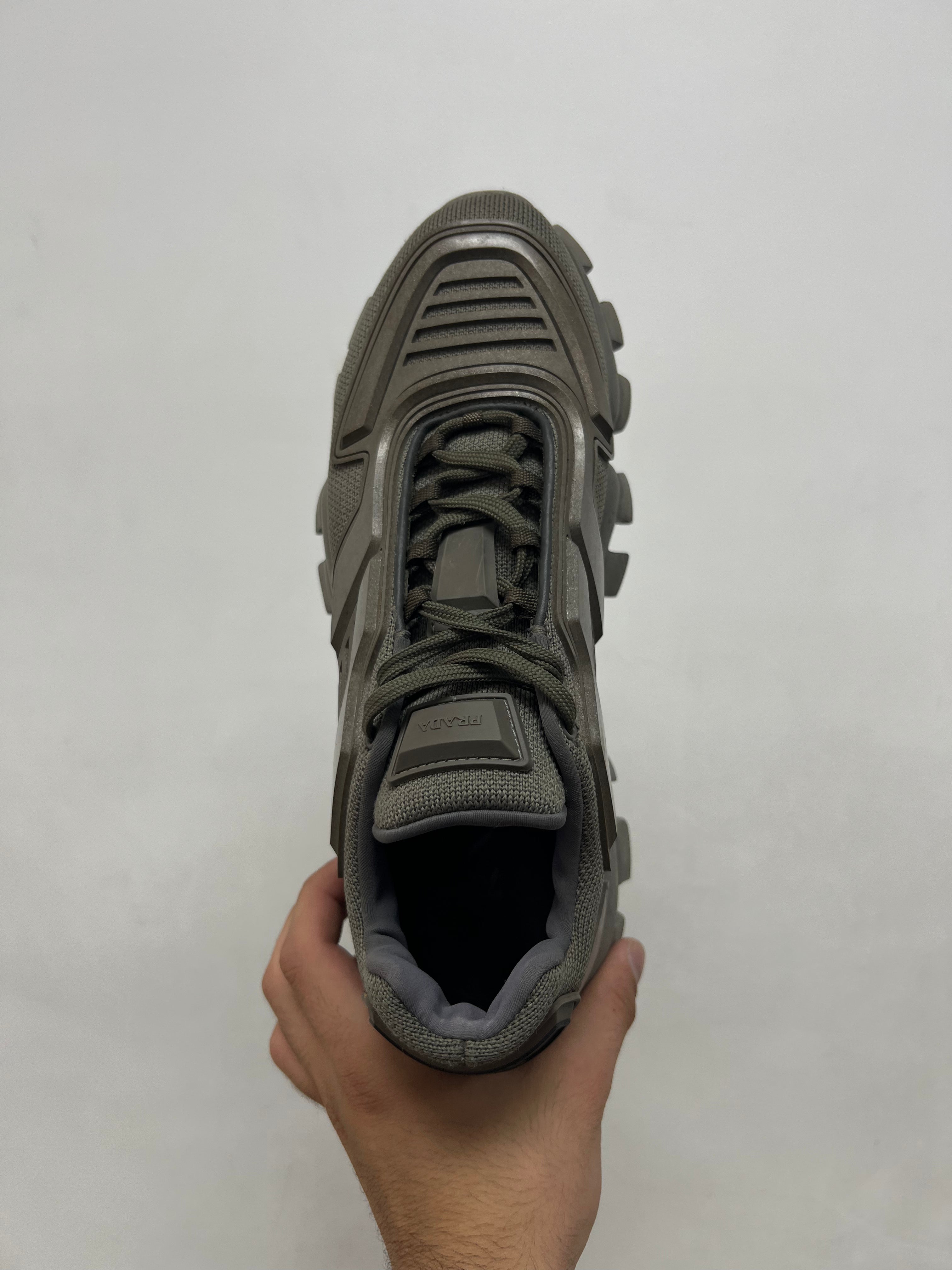 Prada Olive Cloudbust Sneakers