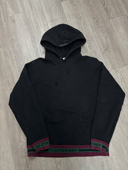 Supreme Black Maroon Green Hoodie