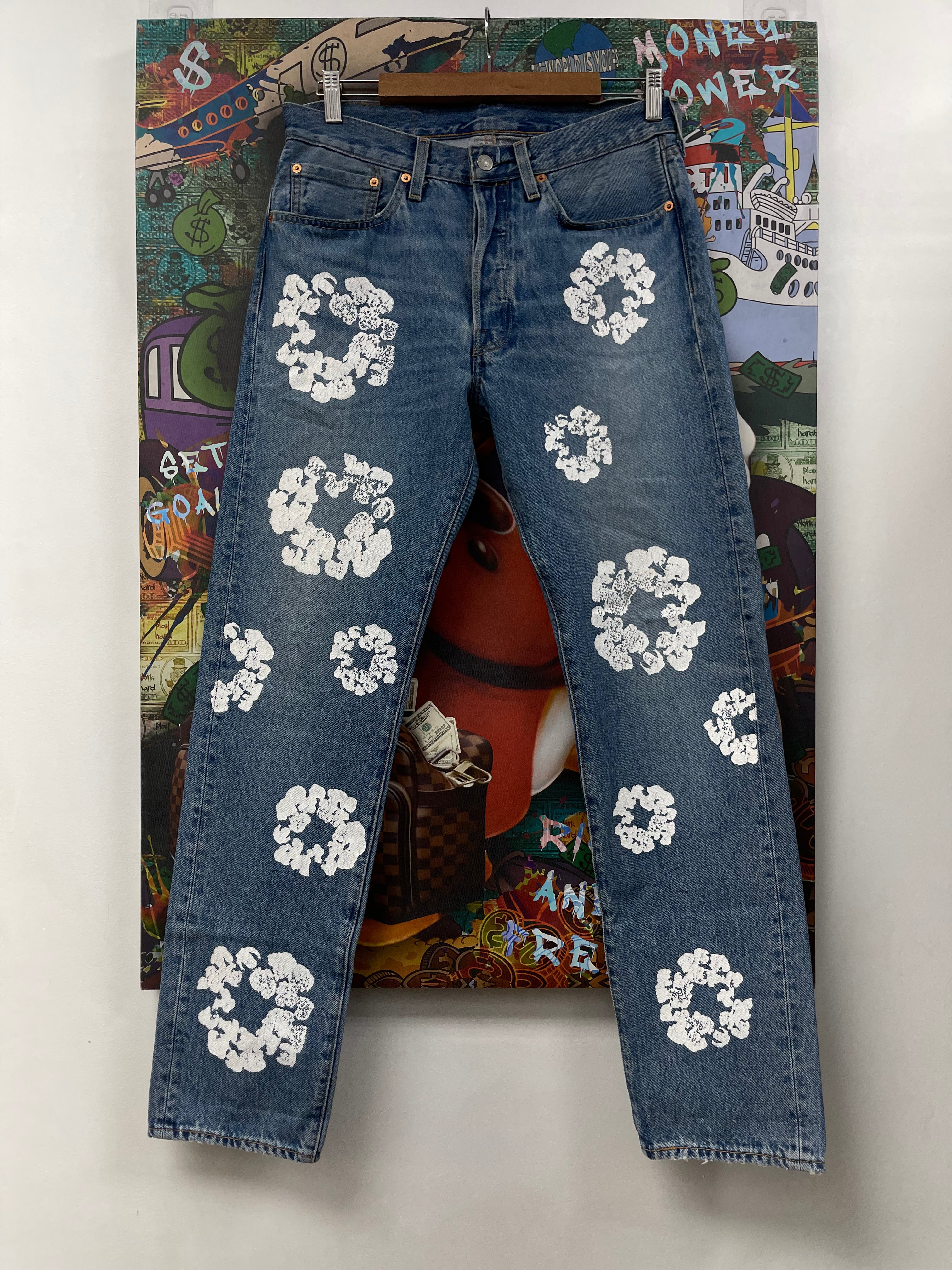 Denim Tears Light Wash Wreath Jeans
