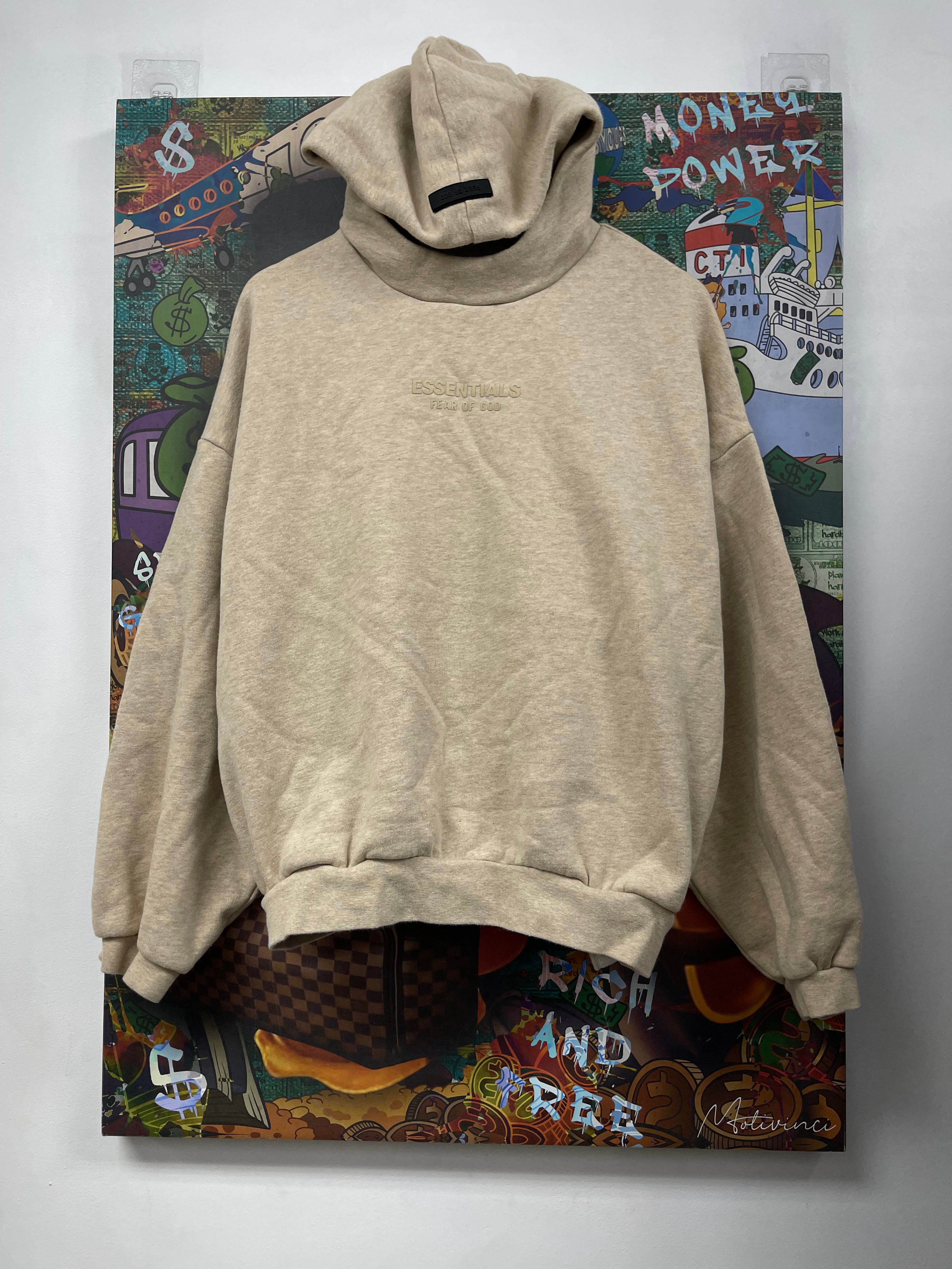 Essentials Tan Heather Hoodie