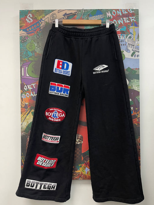 Bottega Desires Black Patch Sweats Sweats