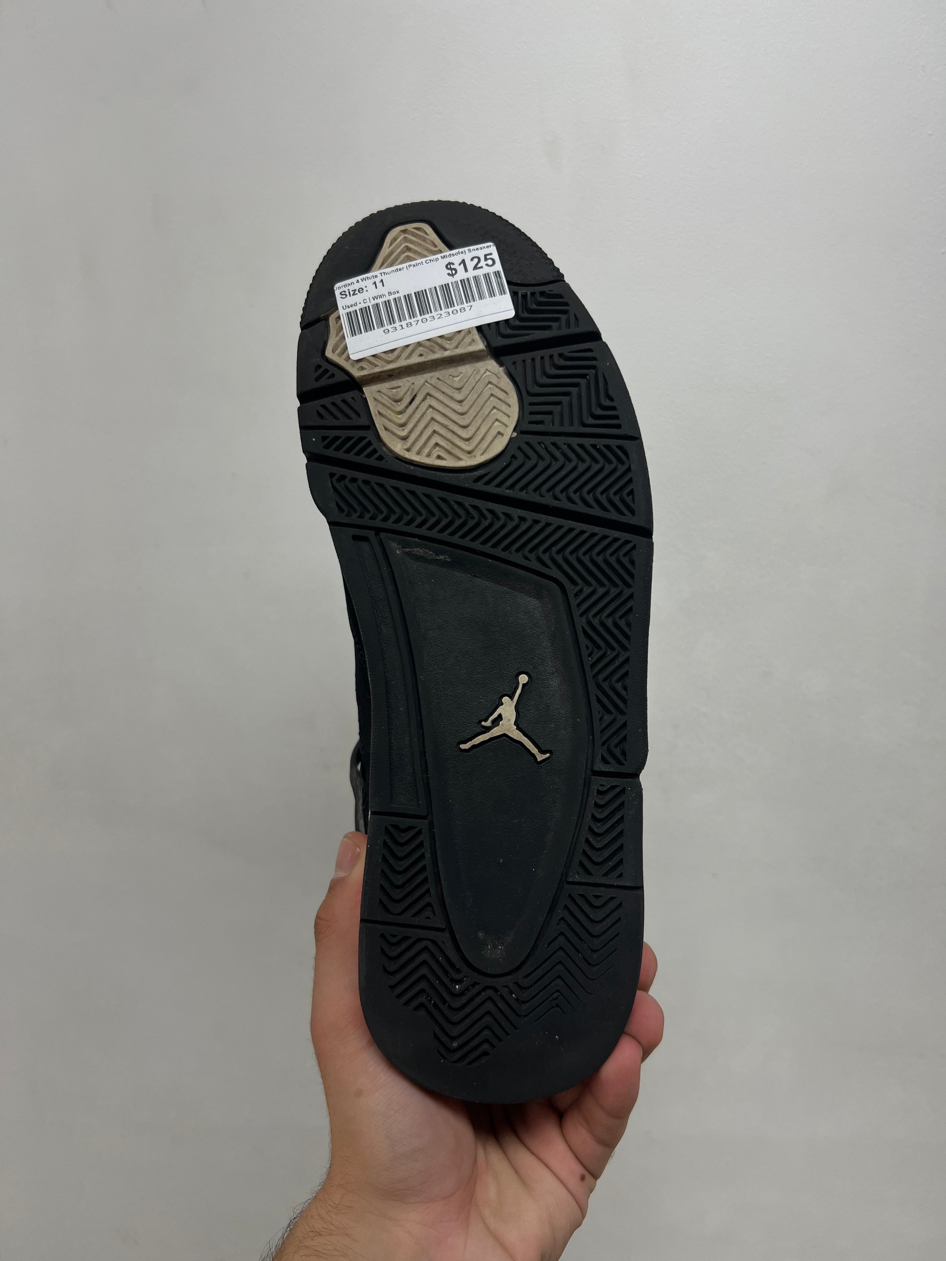Jordan 4 White Thunder (Paint Chip Midsole) Sneakers