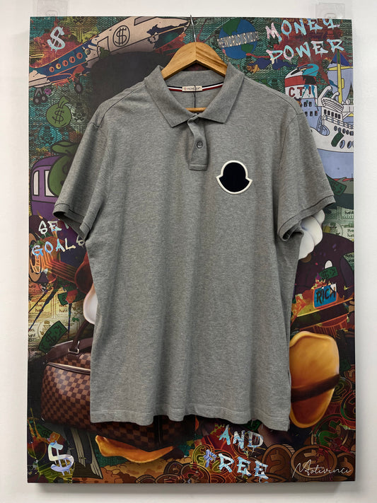 Moncler Grey Patch Polo