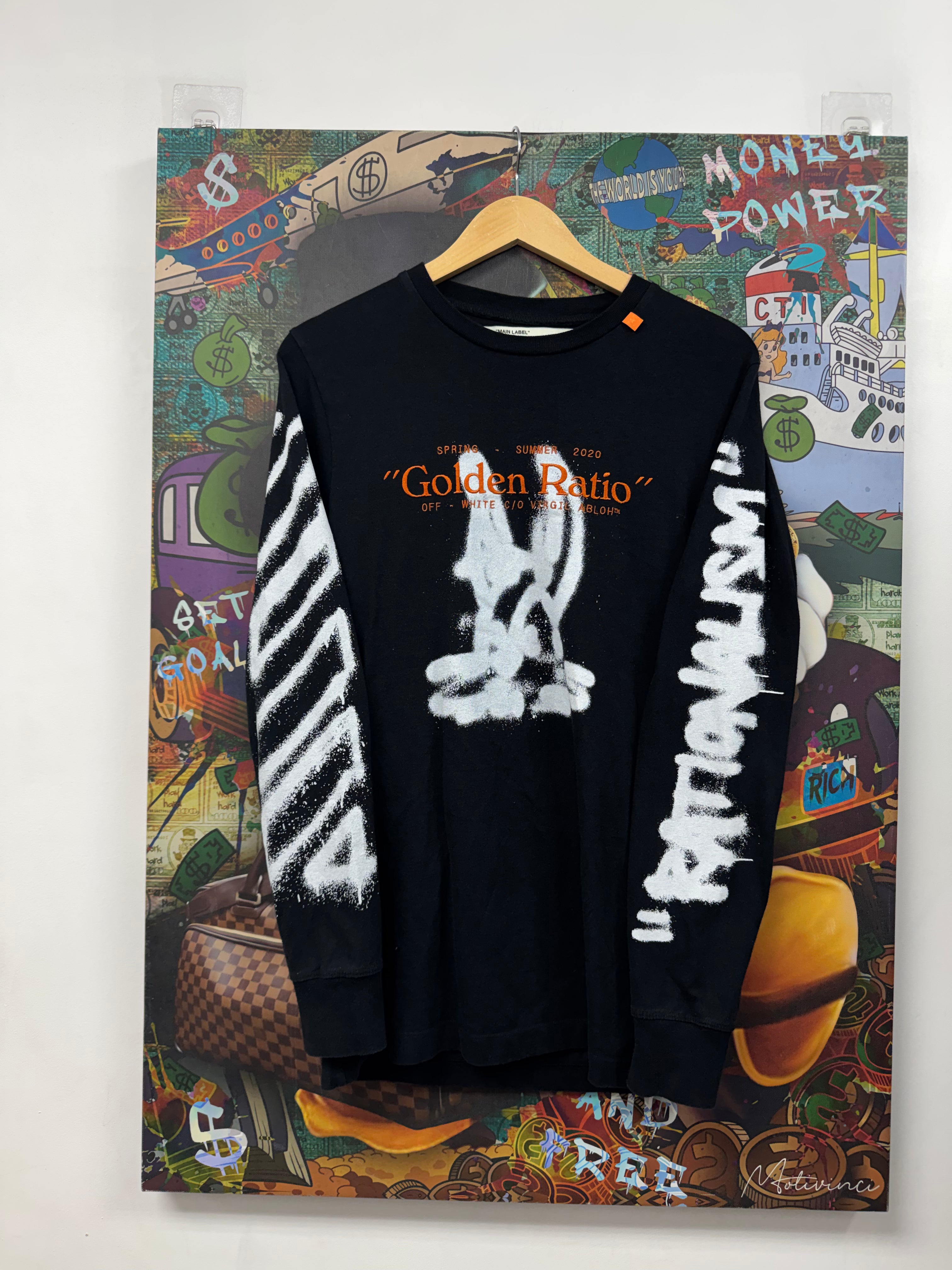 Off White Black White Golden Ratio Long Sleeve