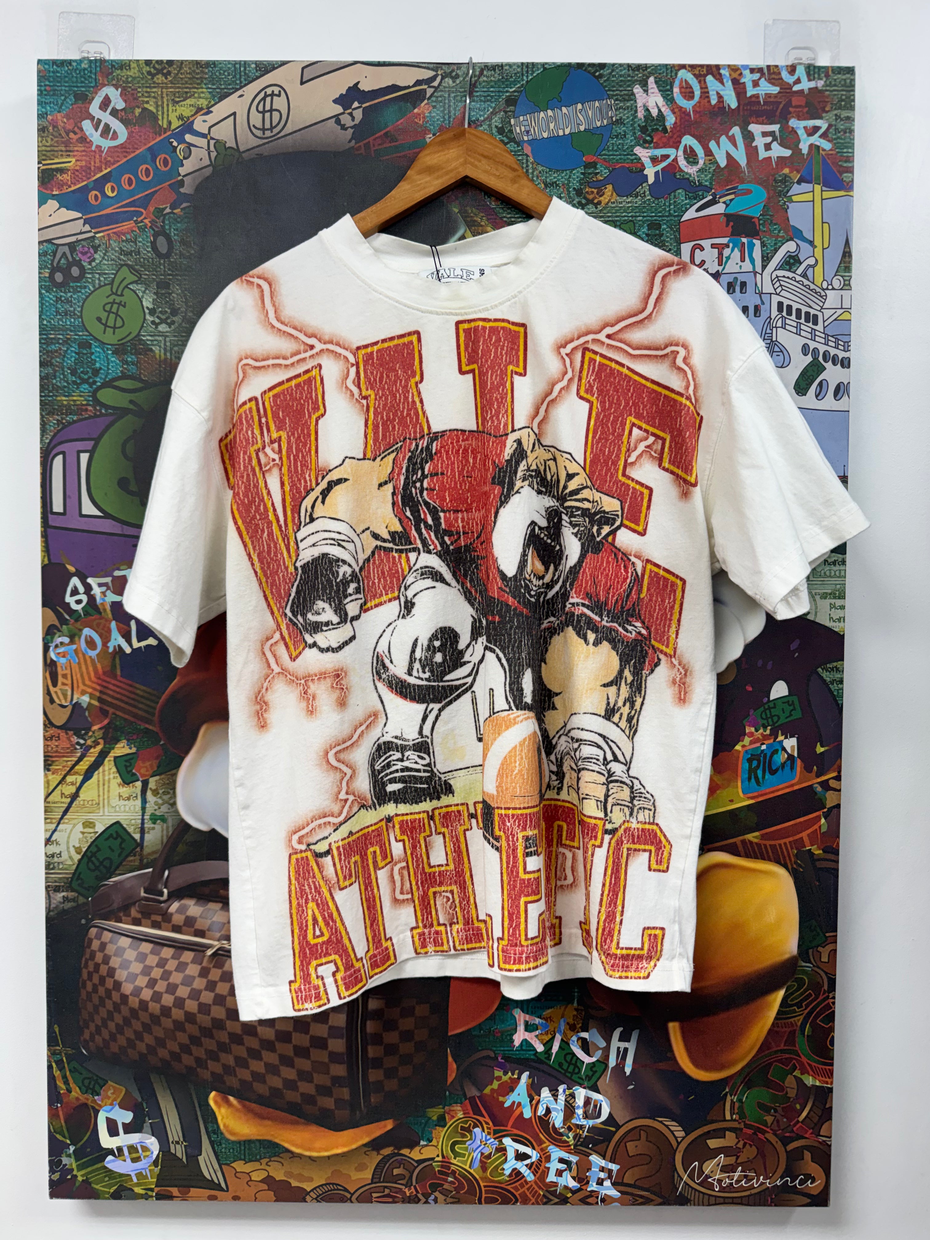 Vale White Red Bulldog Tee