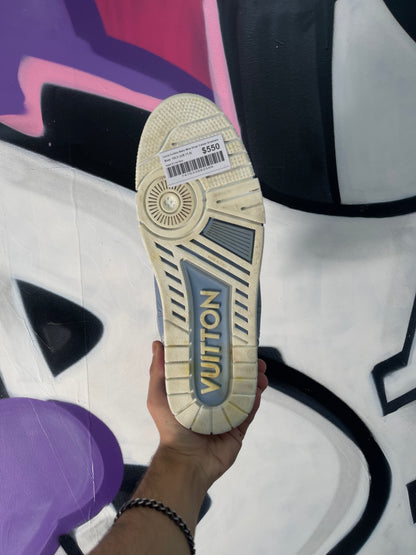 Louis Vuitton Baby Blue Strap Trainer Sneakers