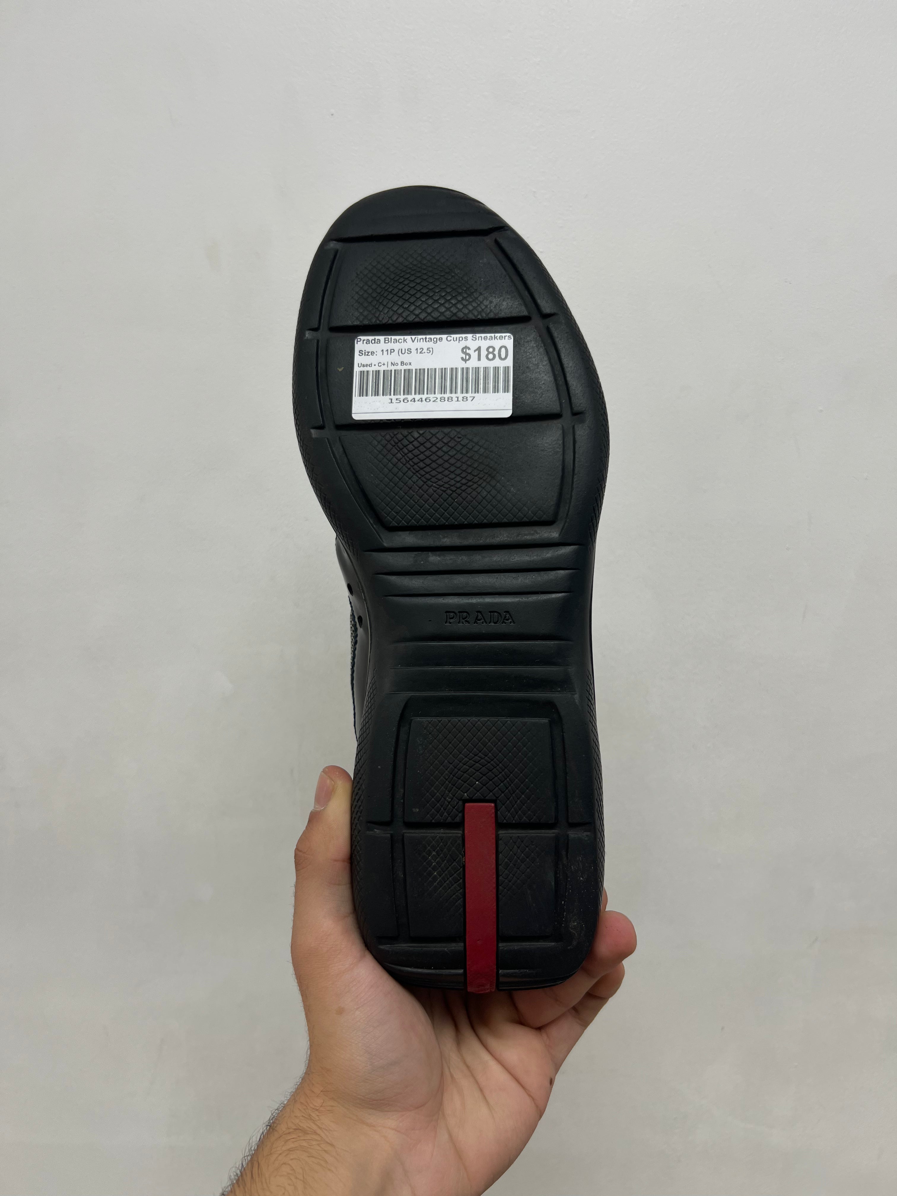 Prada Black Vintage Cups Sneakers