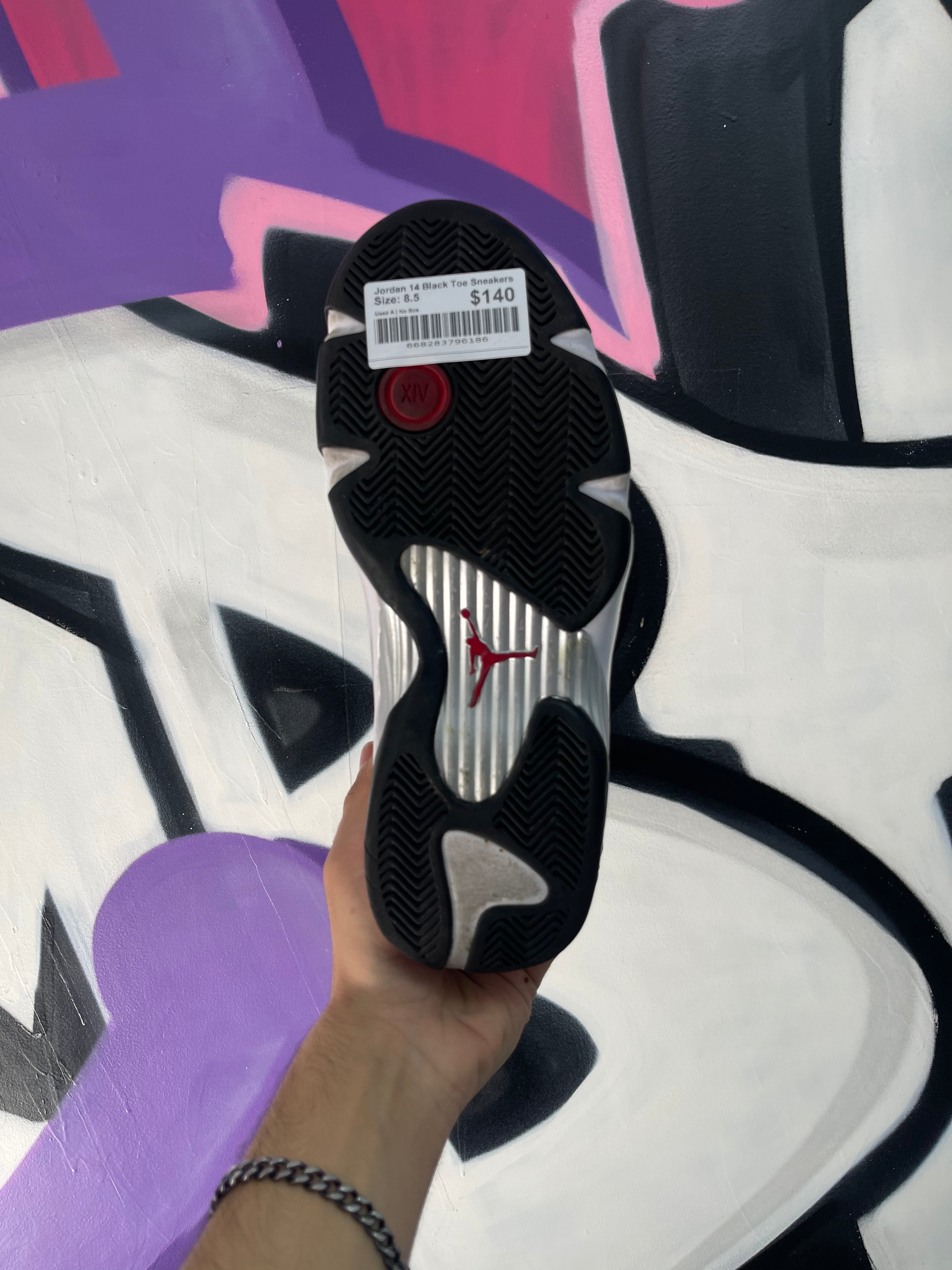 Jordan 14 Black Toe Sneakers