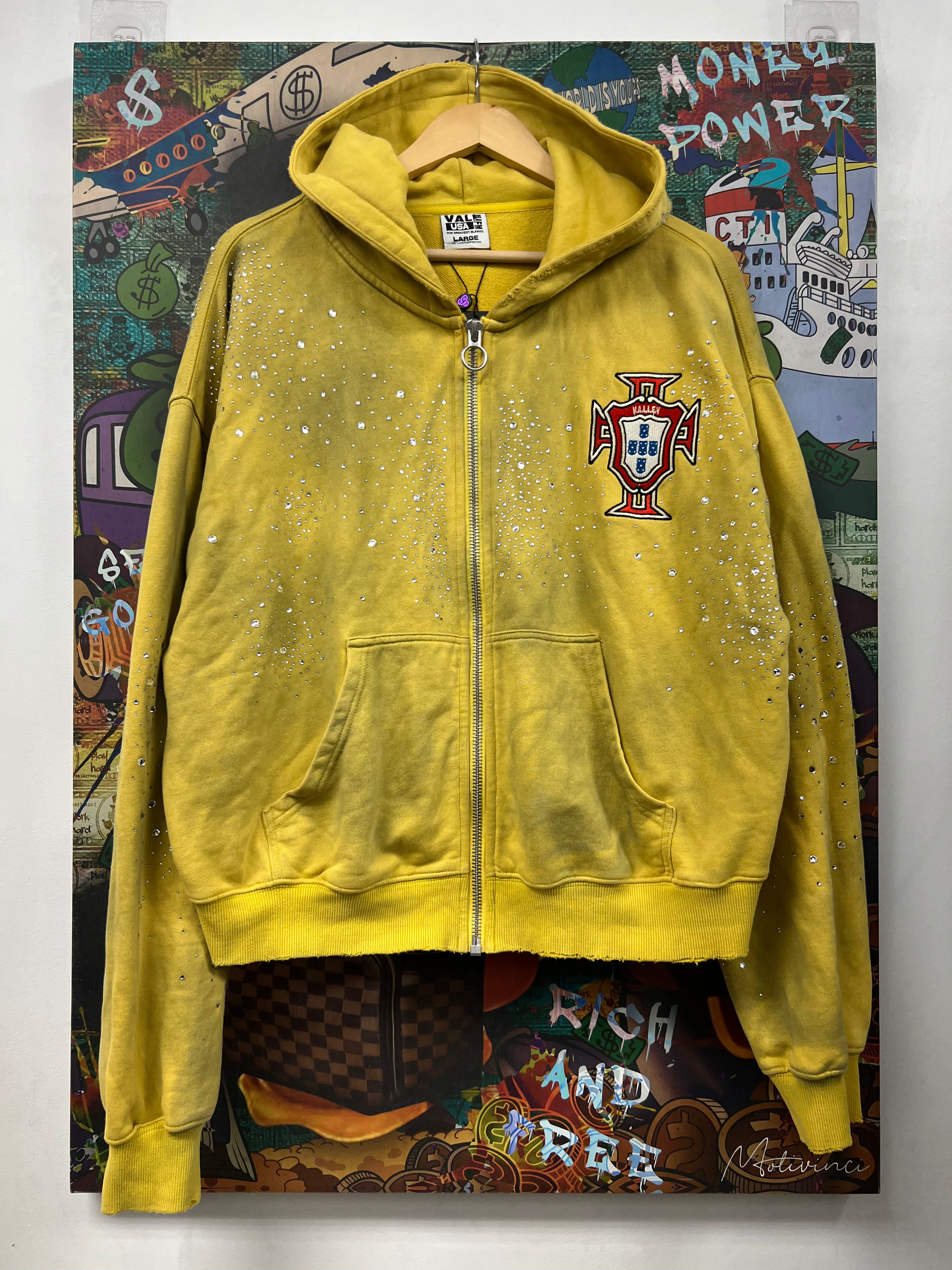 Vale Yellow Cluster Zip Up