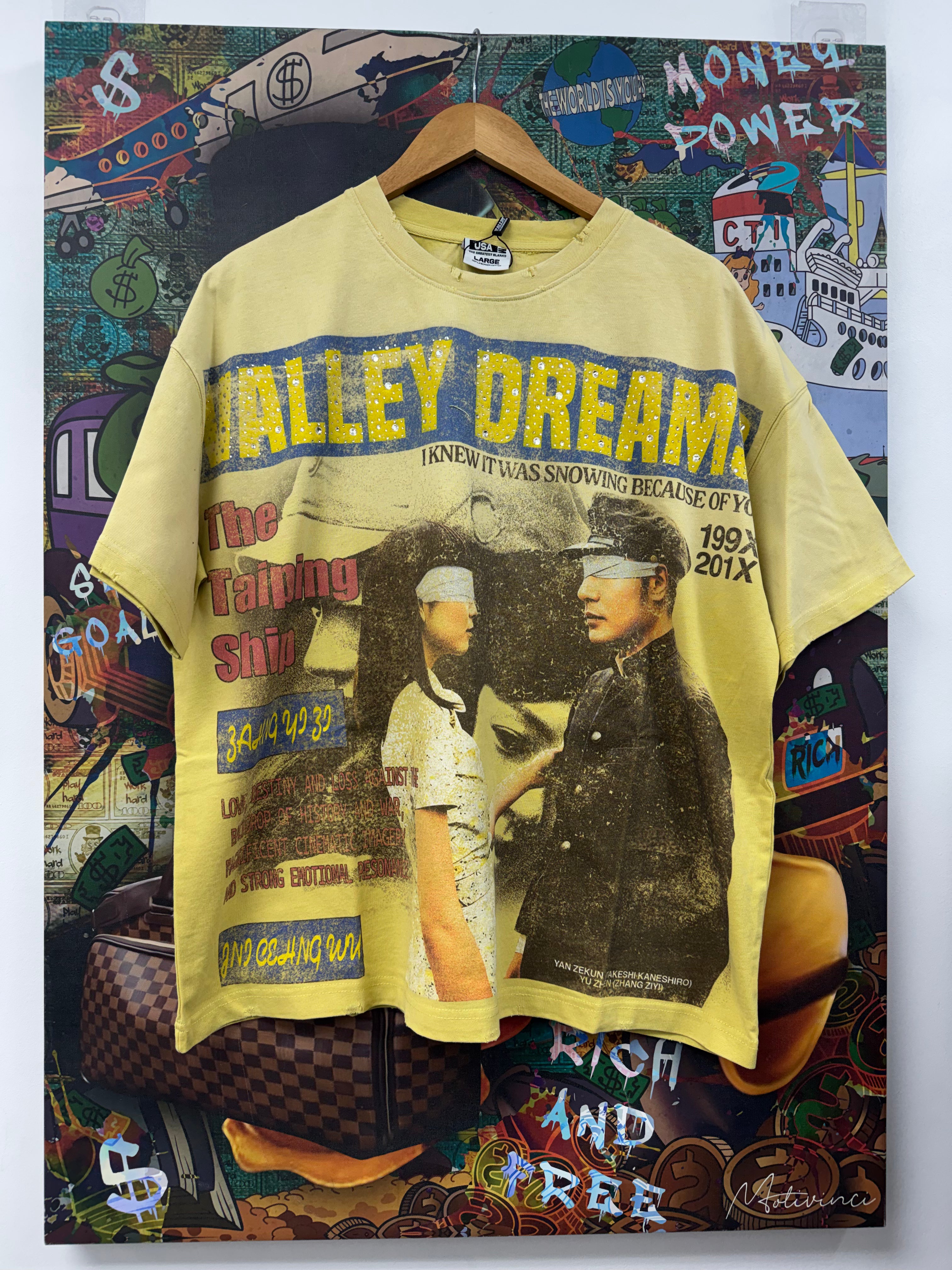 Vale Yellow The Cross Bling Tee