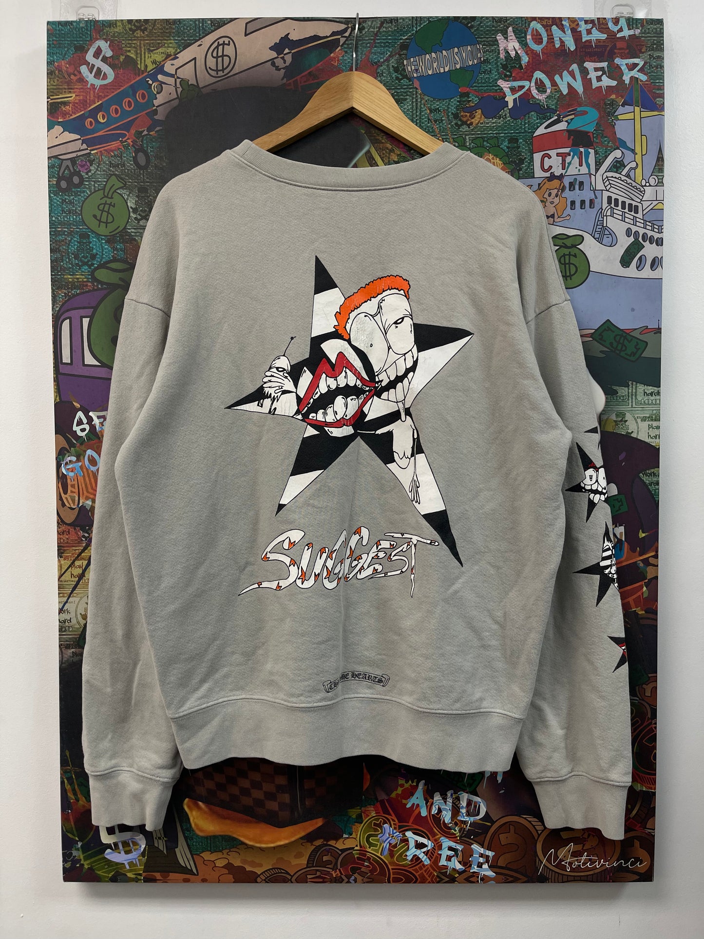 Chrome Hearts Grey Matty Boy Suggest Crewneck