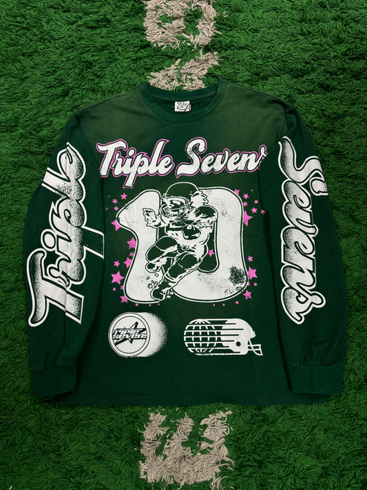 Triple 7 All Star LS (Green & Black) New