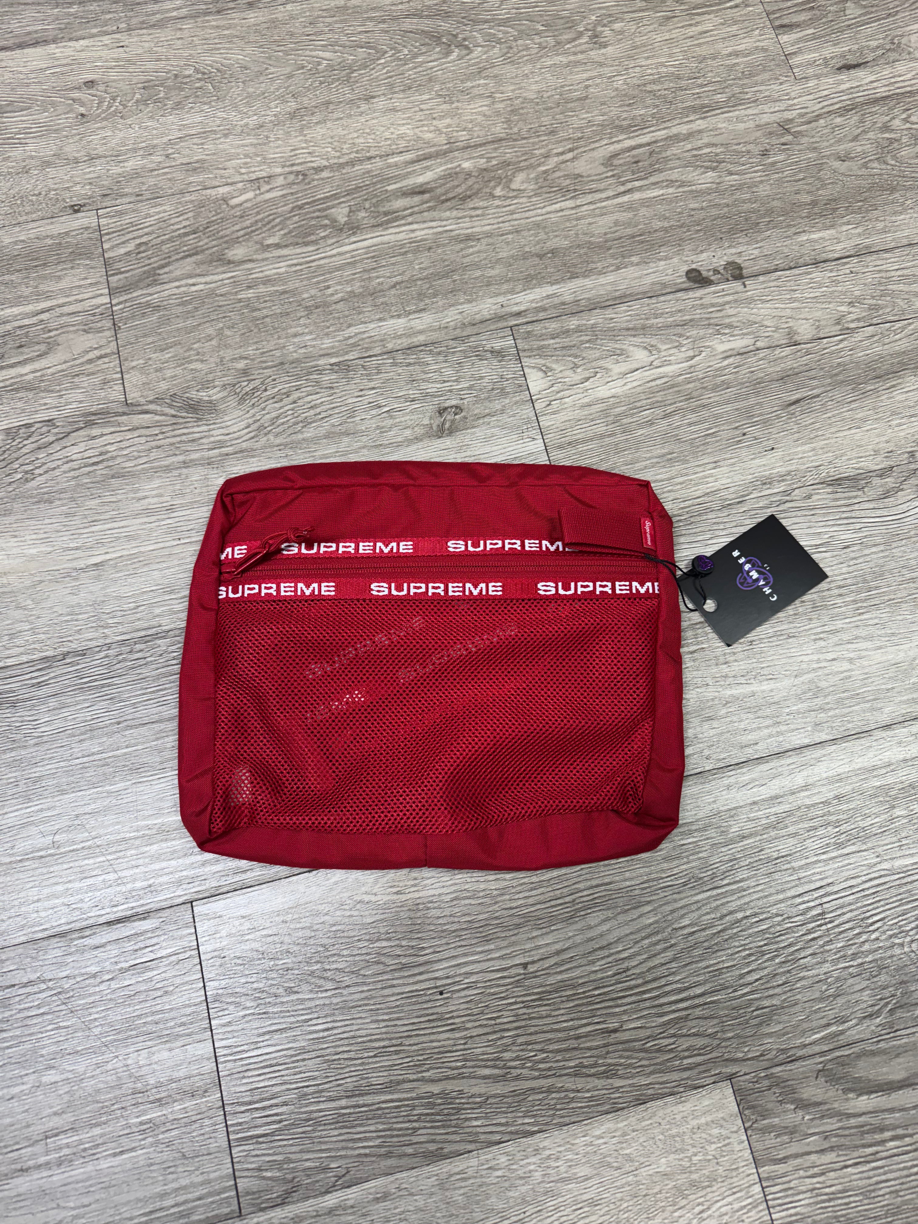 Supreme Red Pouch Bag