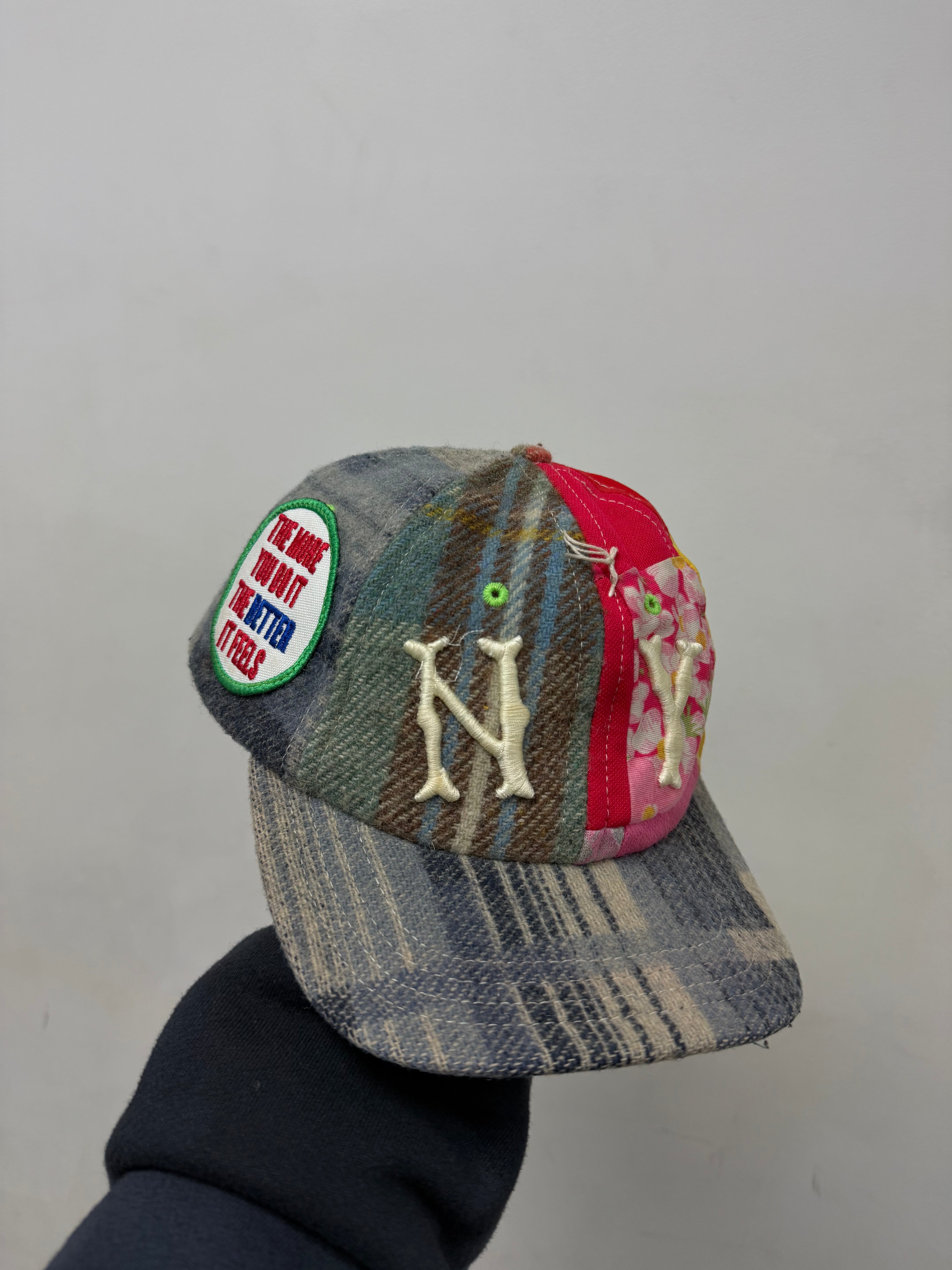 Better With Age NY Plaid Patchwork Hat
