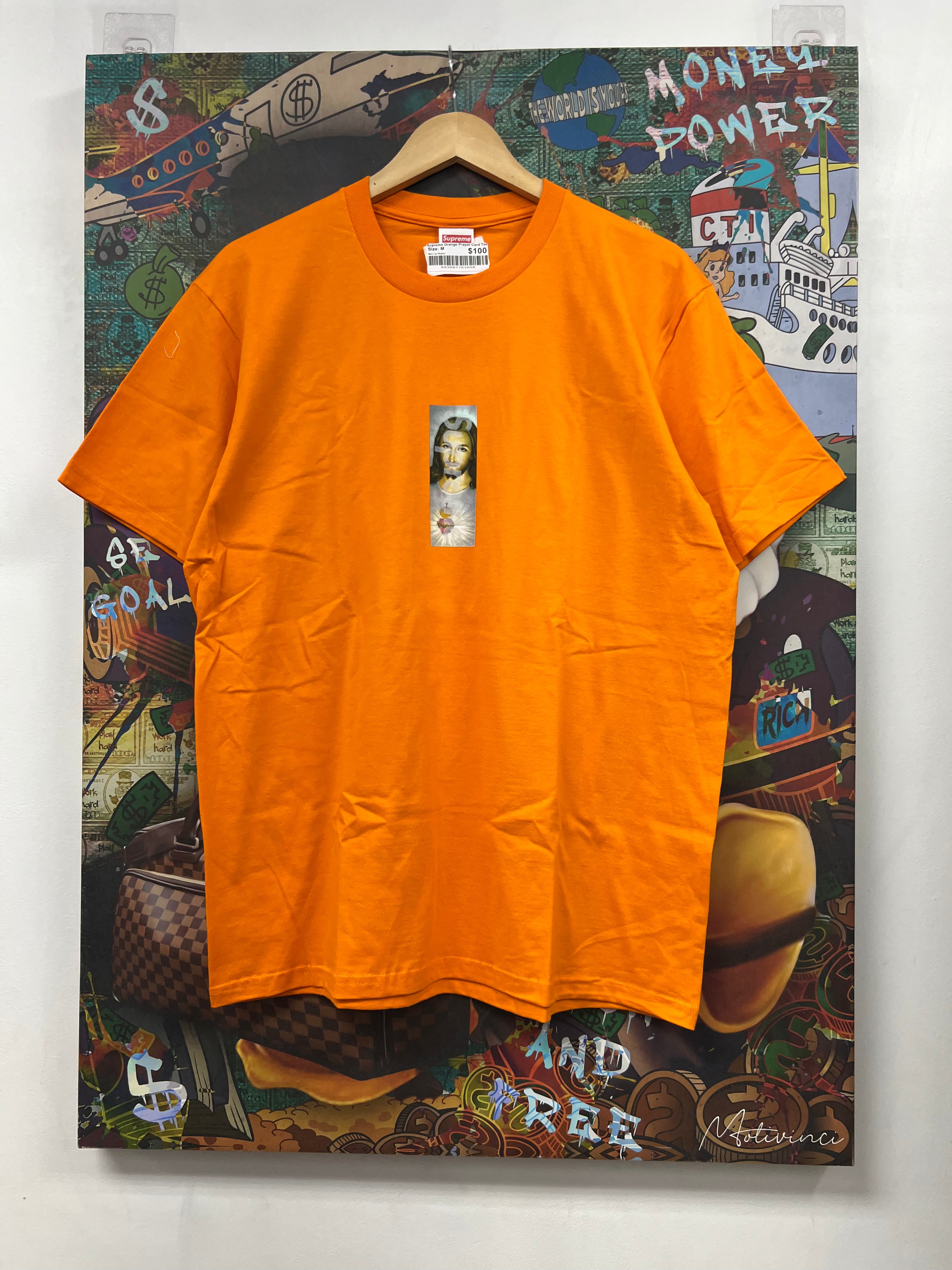 Supreme Orange Prayer Card Tee