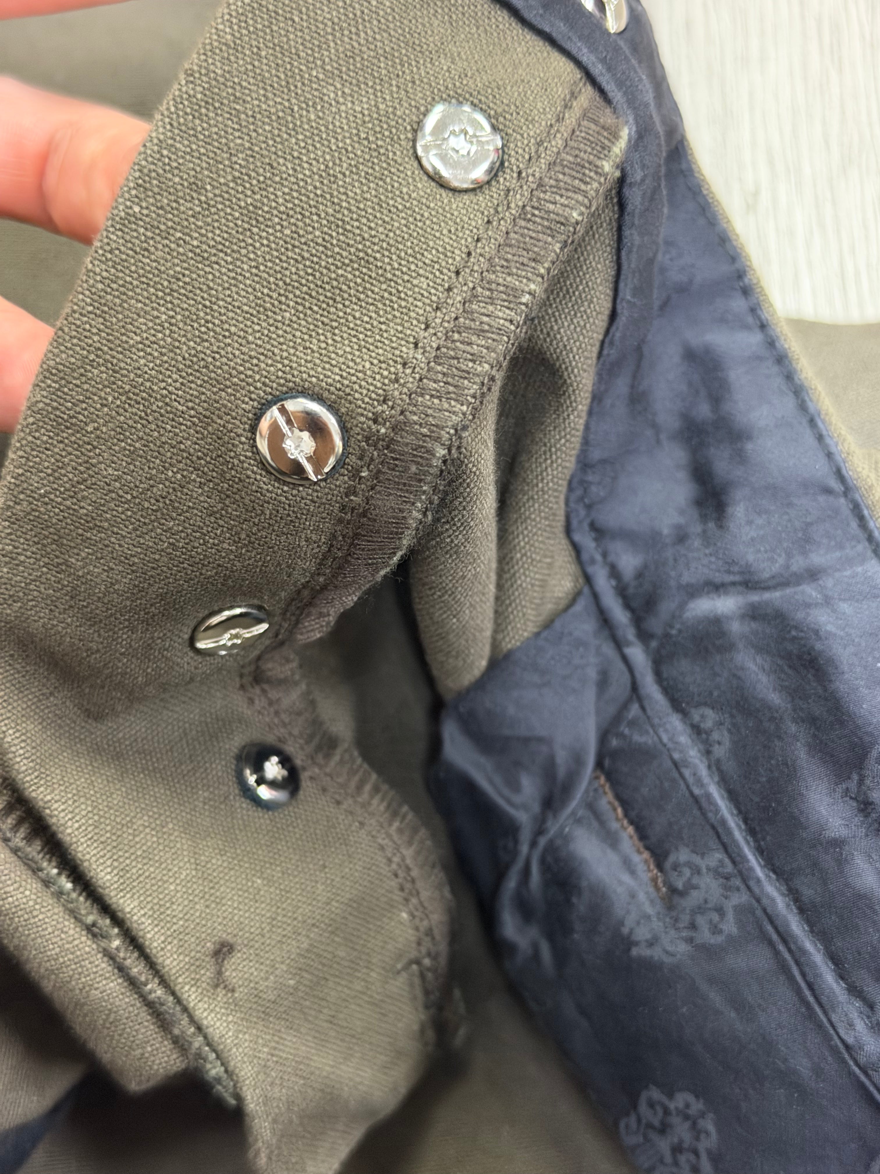 Chrome Hearts Brown Back Pocket Flooded Patch Double Knee Shorts