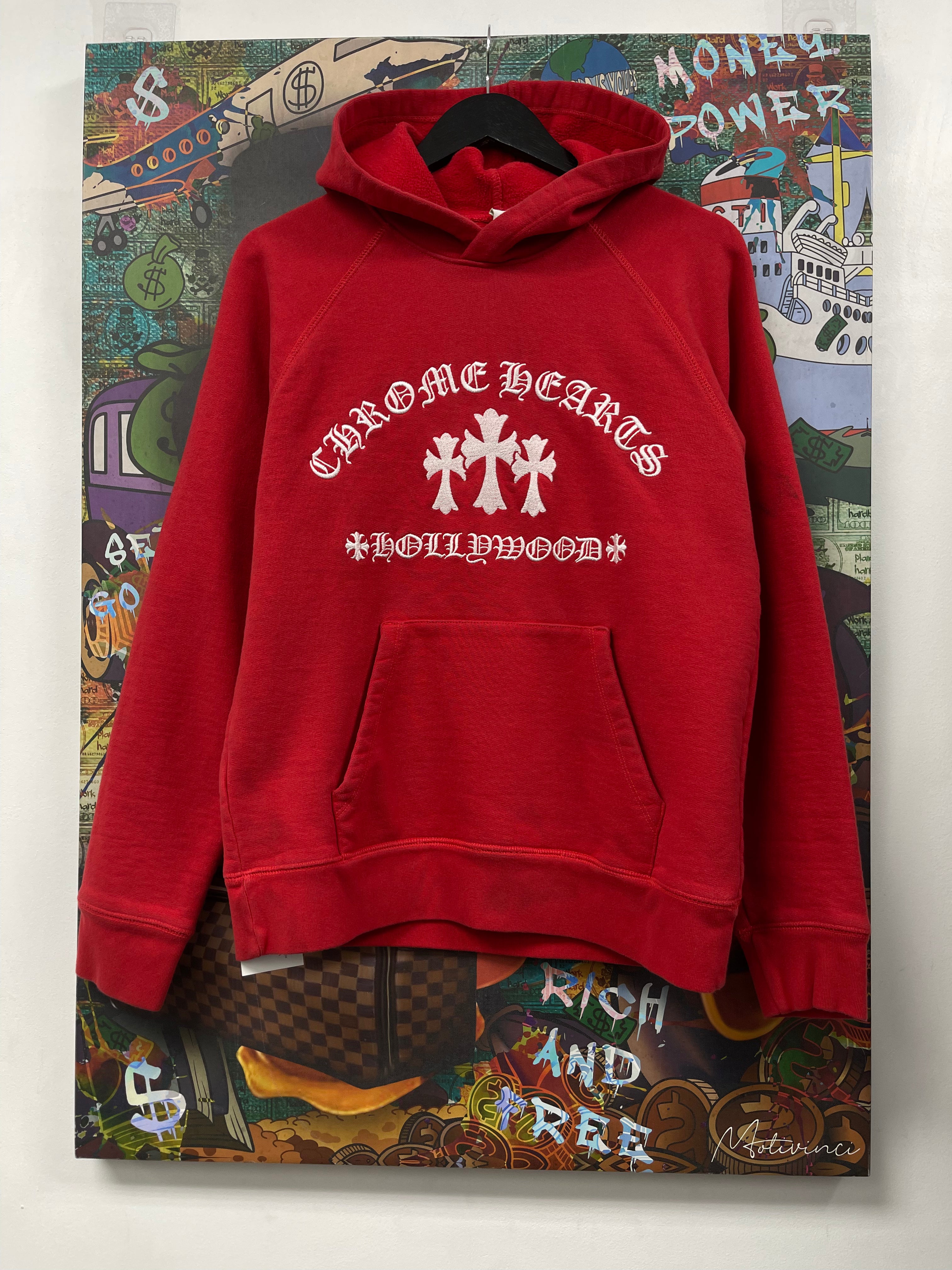 Chrome Hearts Red White King Taco Hoodie