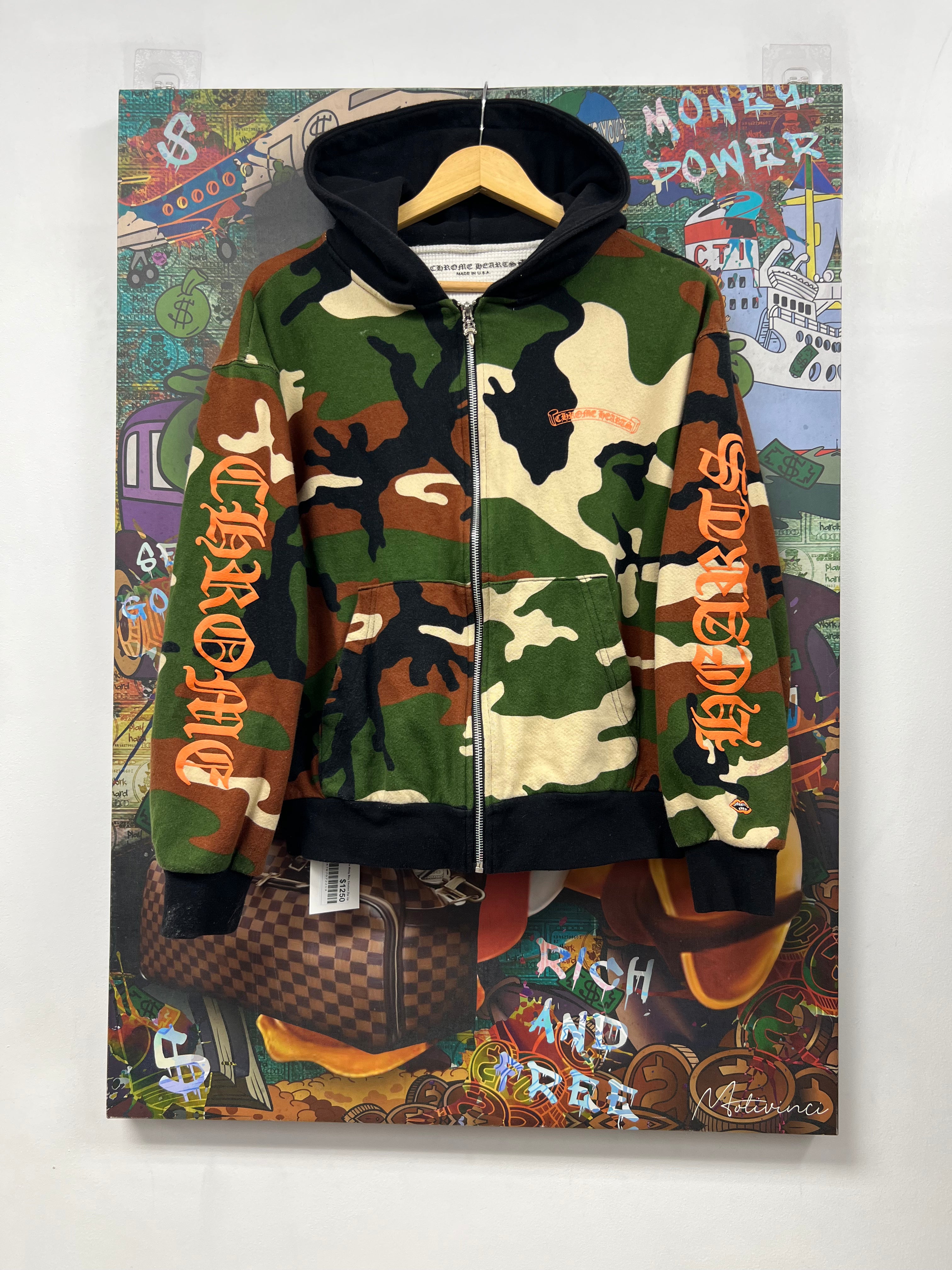 Chrome  Hearts Matty Boy Caution Zip Up