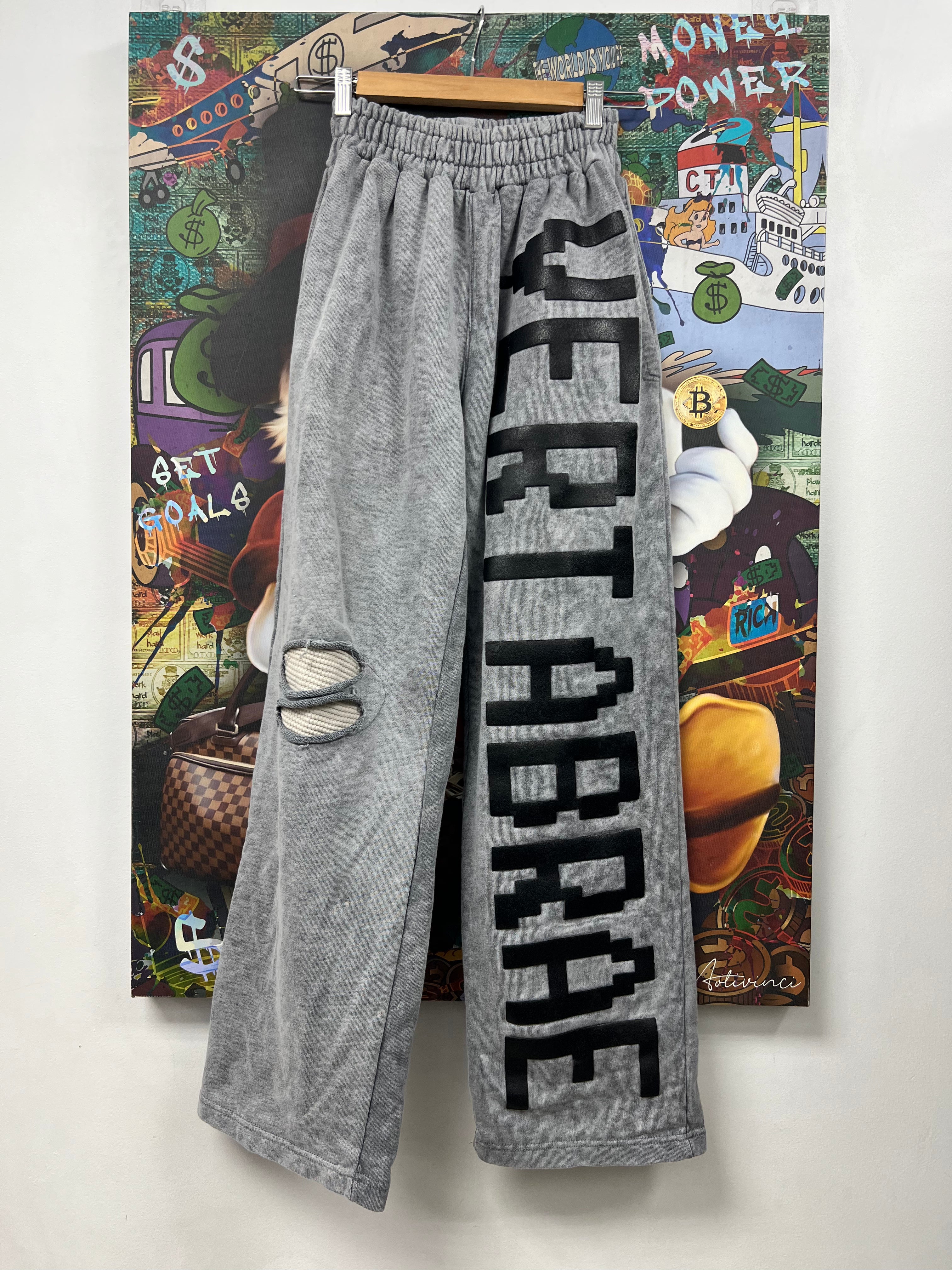 Vertabrae Grey Thermal Sweats