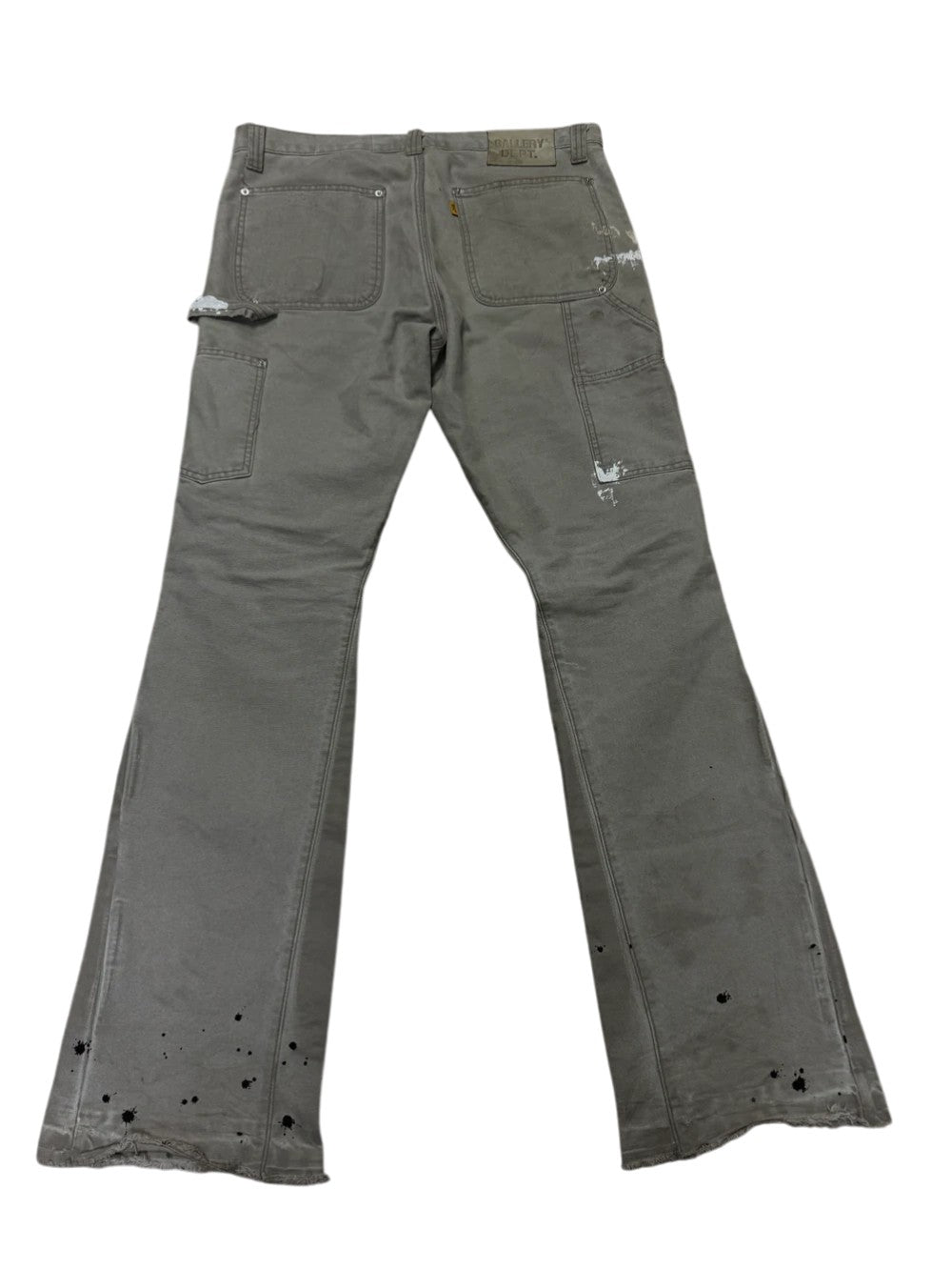 Gallery Dept Splatter Flared Tan Jeans