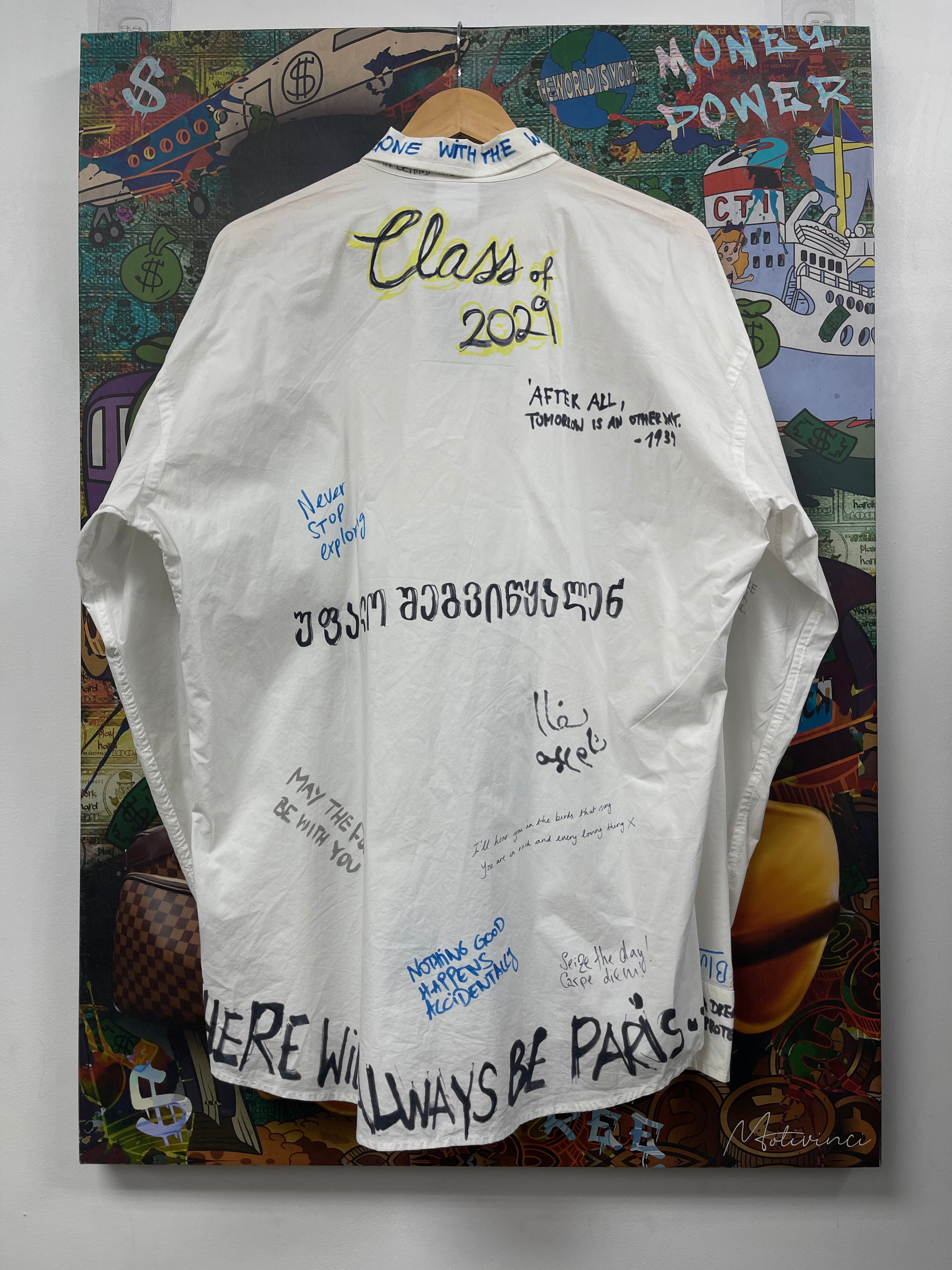 Vetements Scribble Button Up