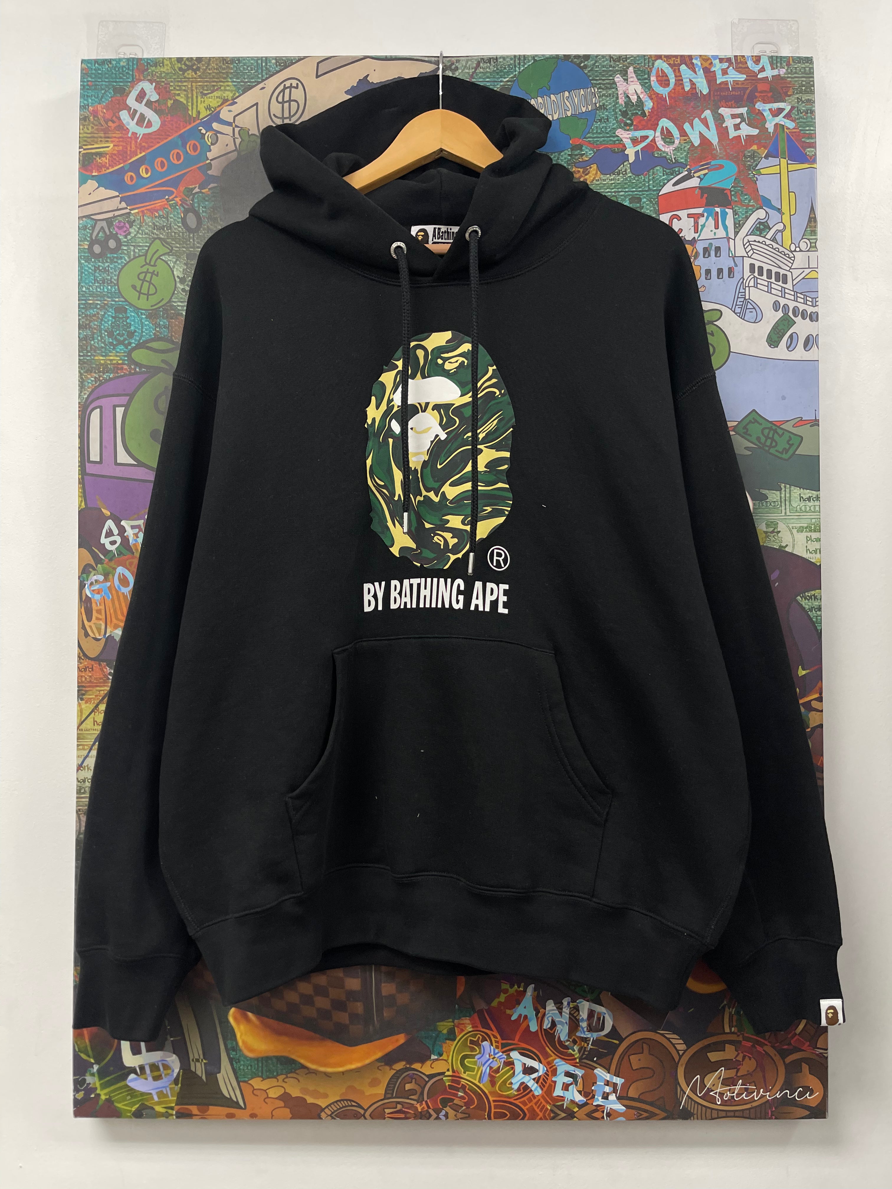 BAPE Black Camo ABA Head Hoodie