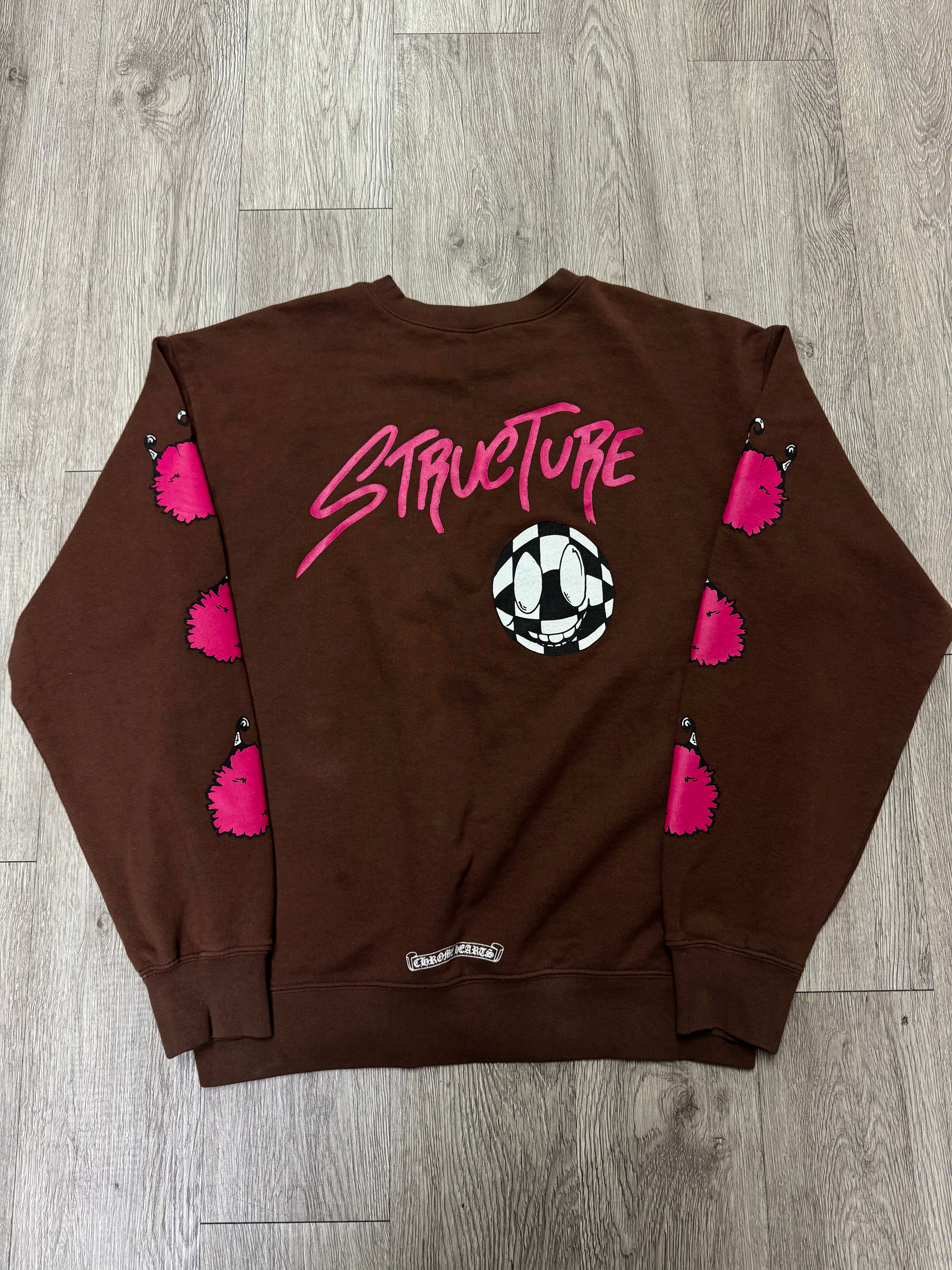 Chrome Hearts Brown Structure Crewneck