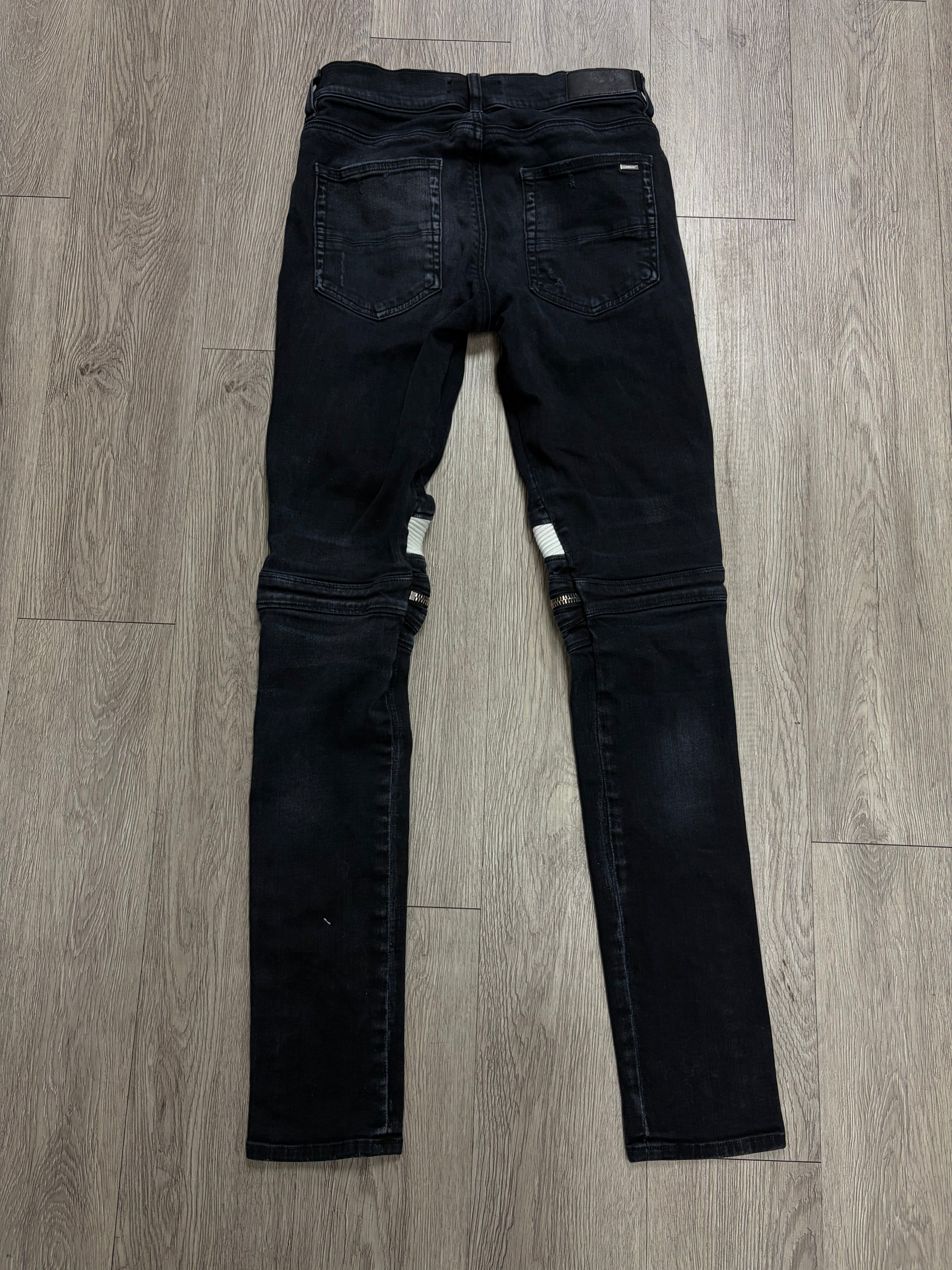Amiri MX2 Black White Patch Jeans