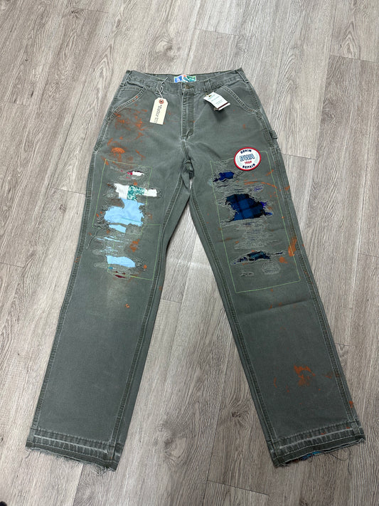 Better with Age "Winslow" Olive Jeans