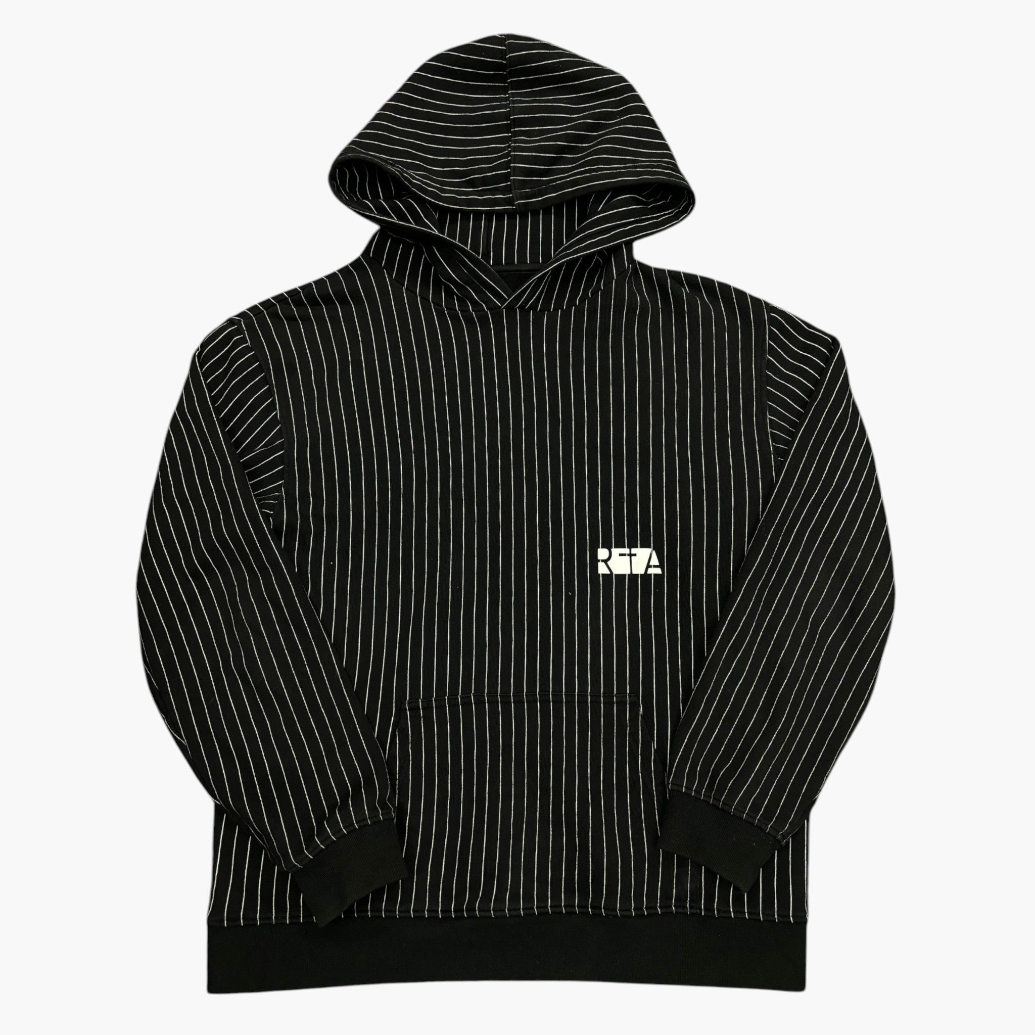 RTA Black & White Stripe Hoodie