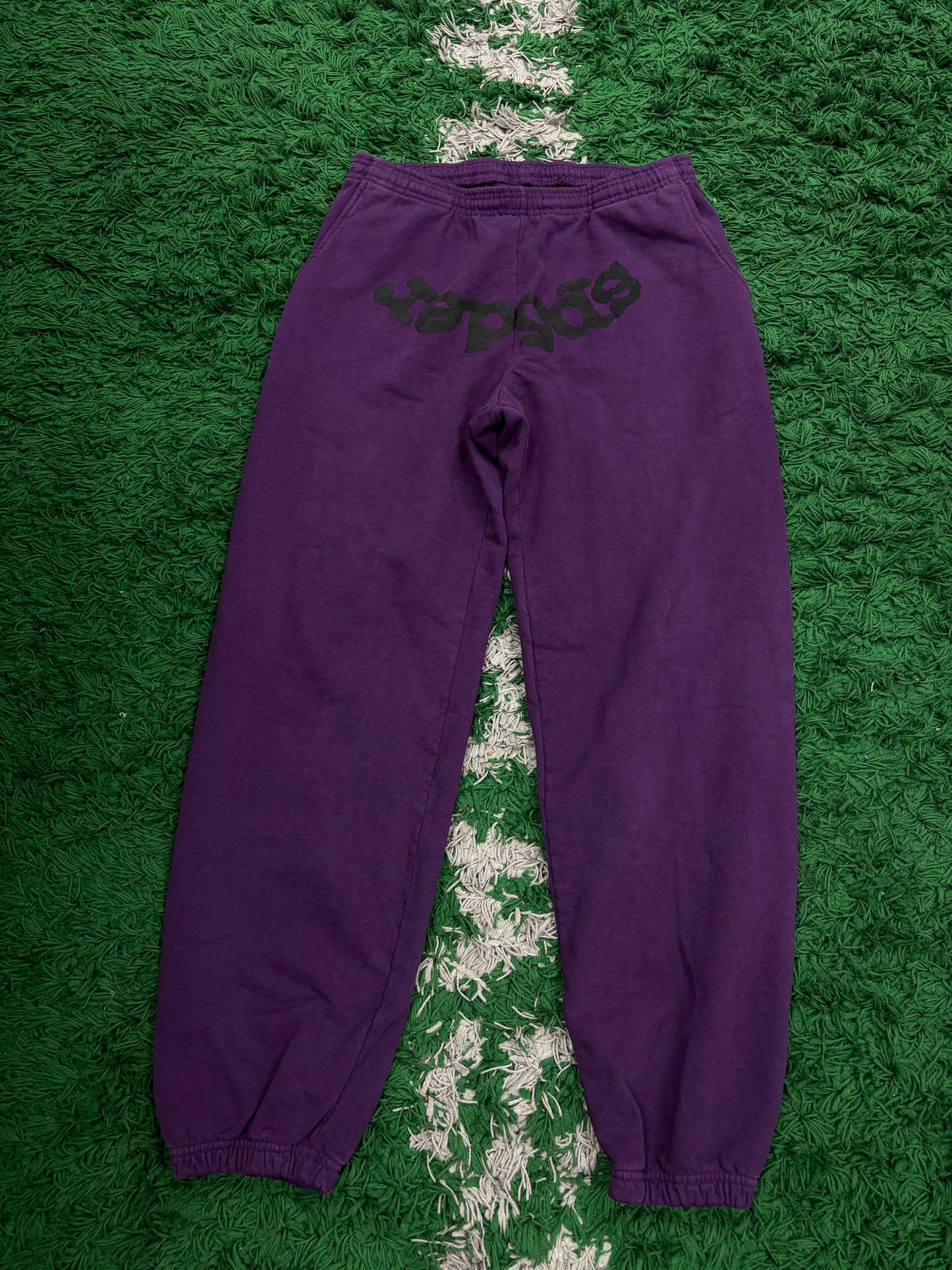 Sp5der Sweats Purple Black size:Large Used