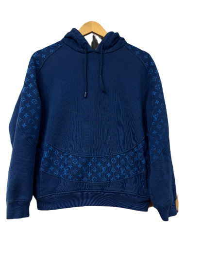 LV Blue Circle Cut Hoodie