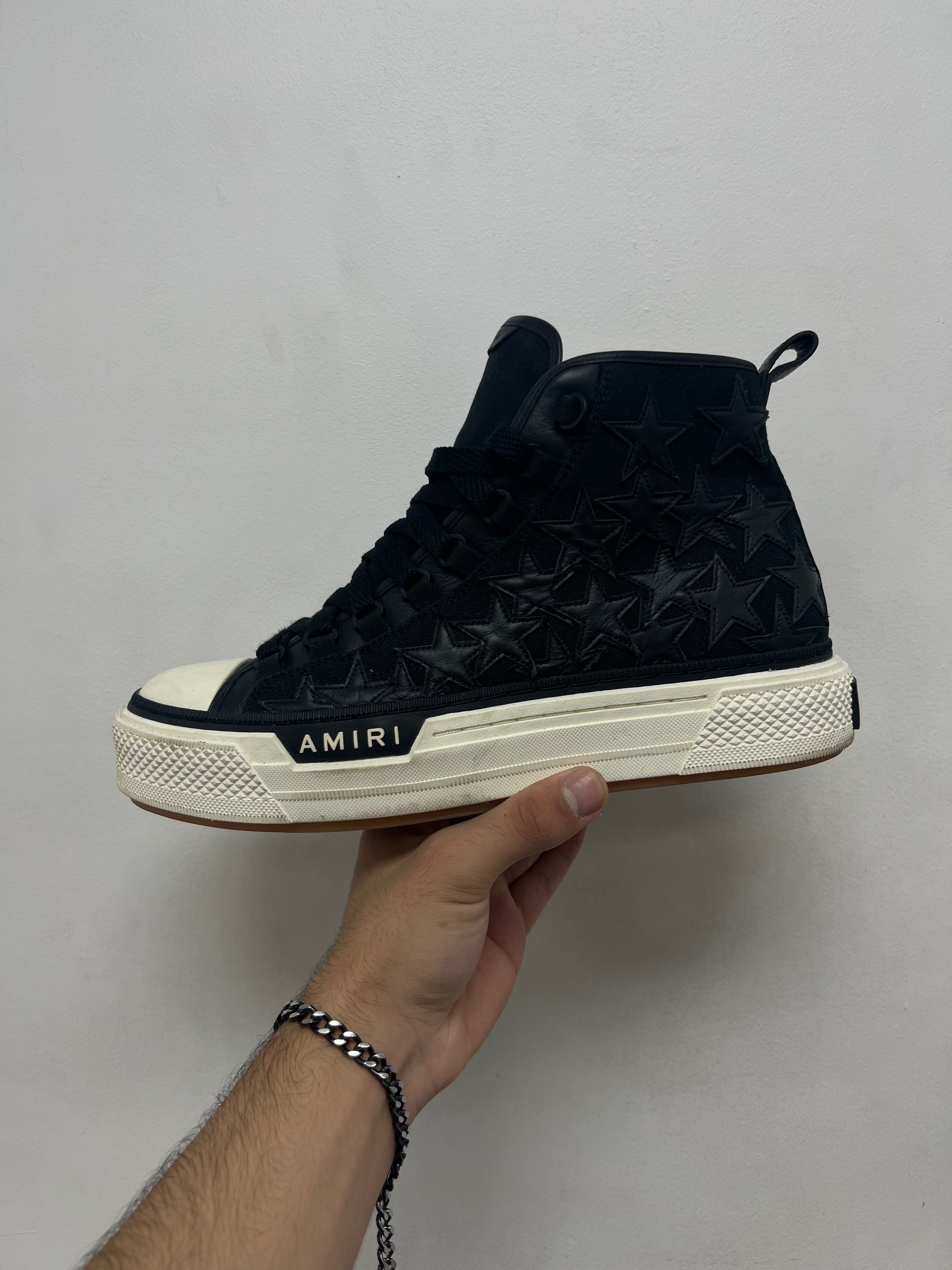 Amiri Black Stars Hi Sneakers