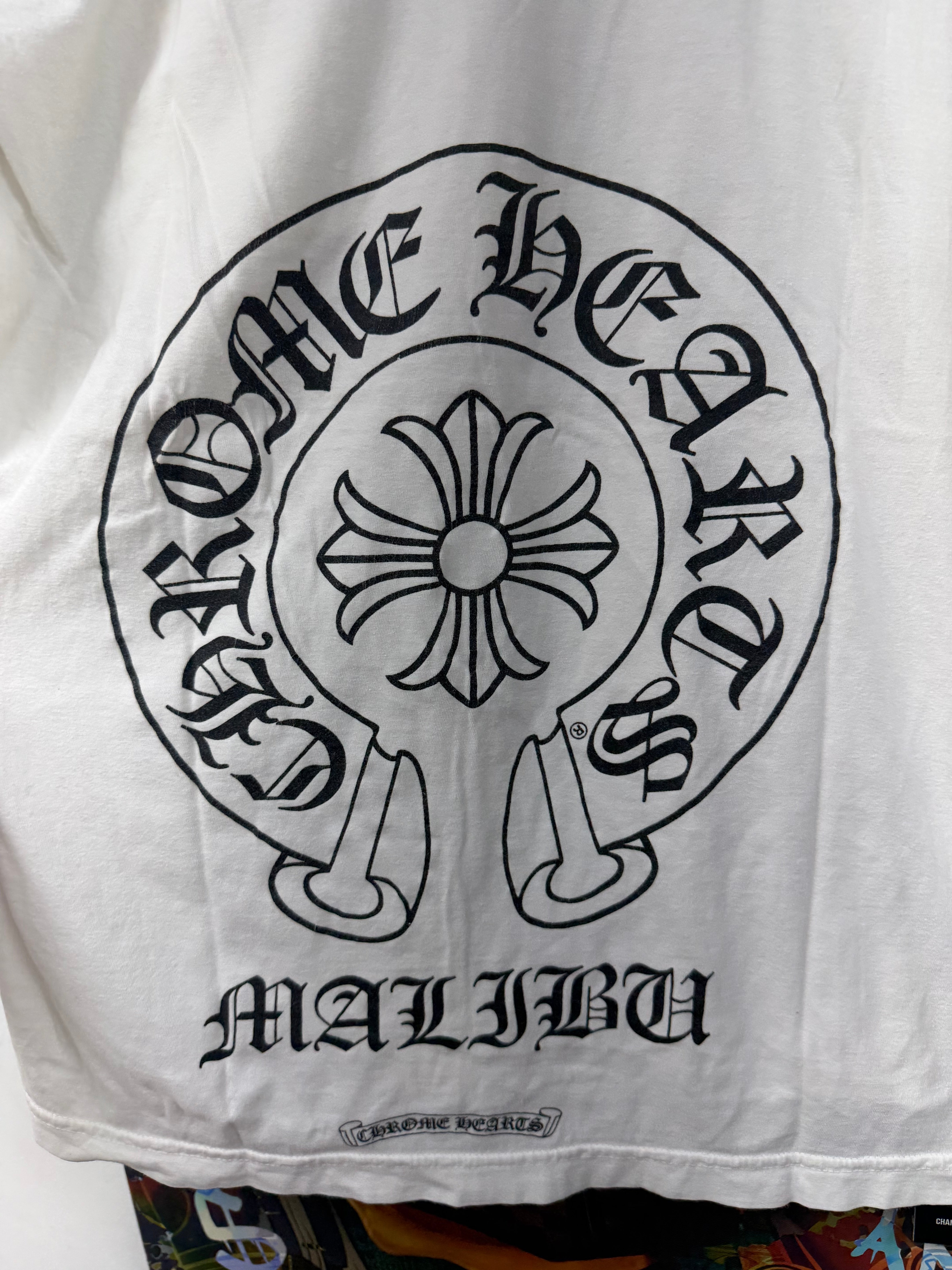 Chrome Hearts White Malibu Horseshoe Tee