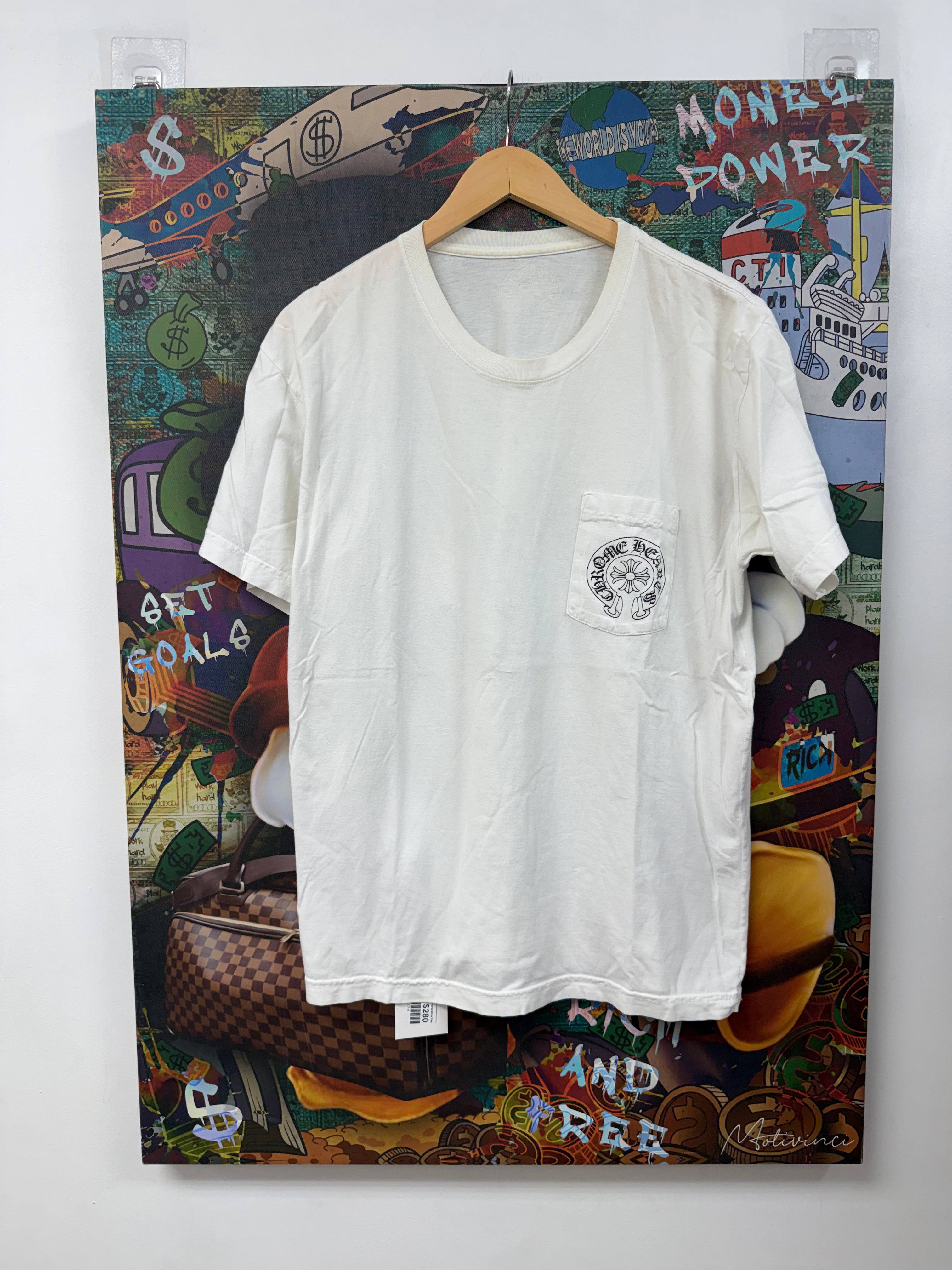 Chrome Hearts White Malibu Horseshoe Tee