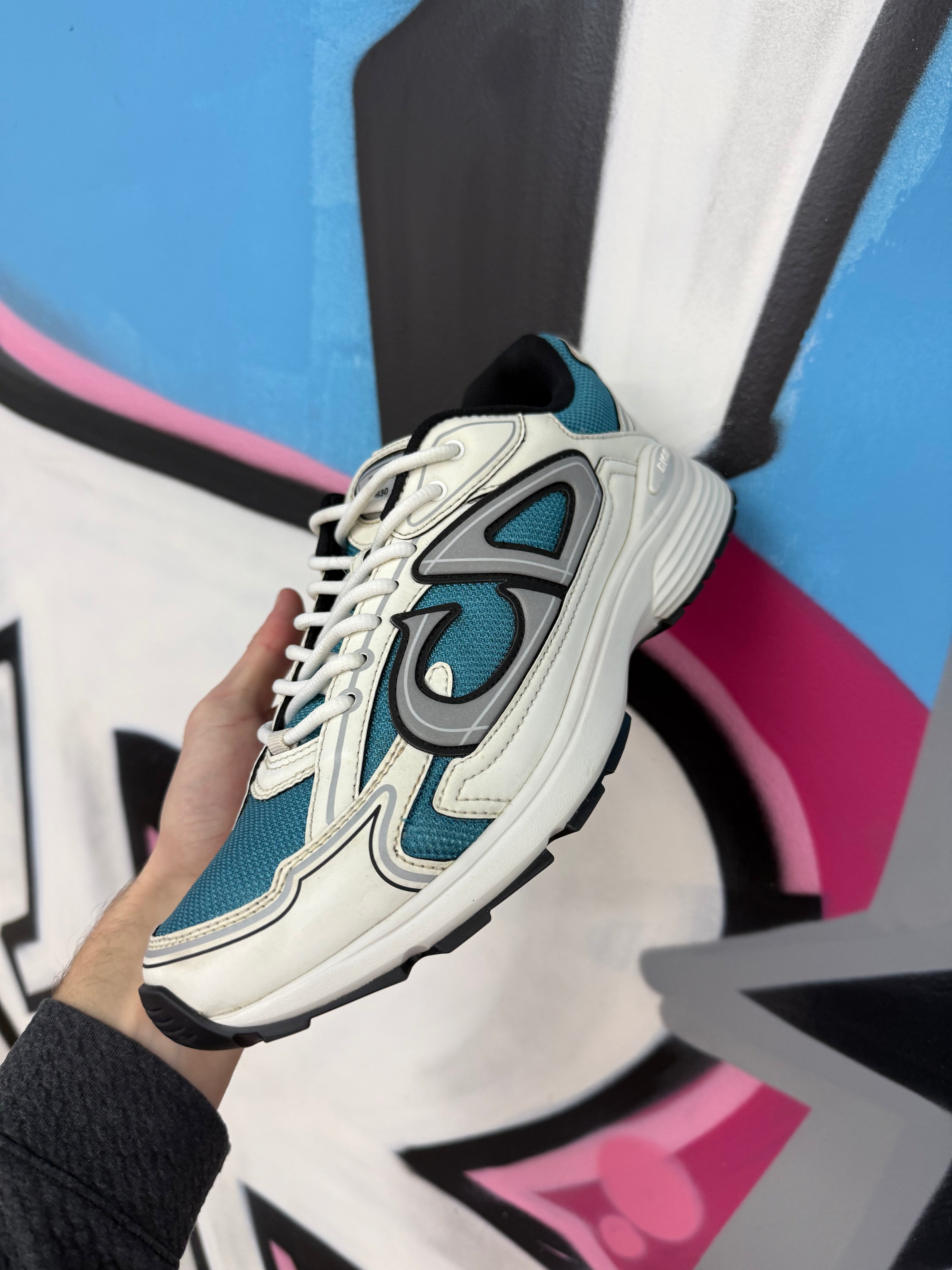 Dior White Blue B30 Sneakers