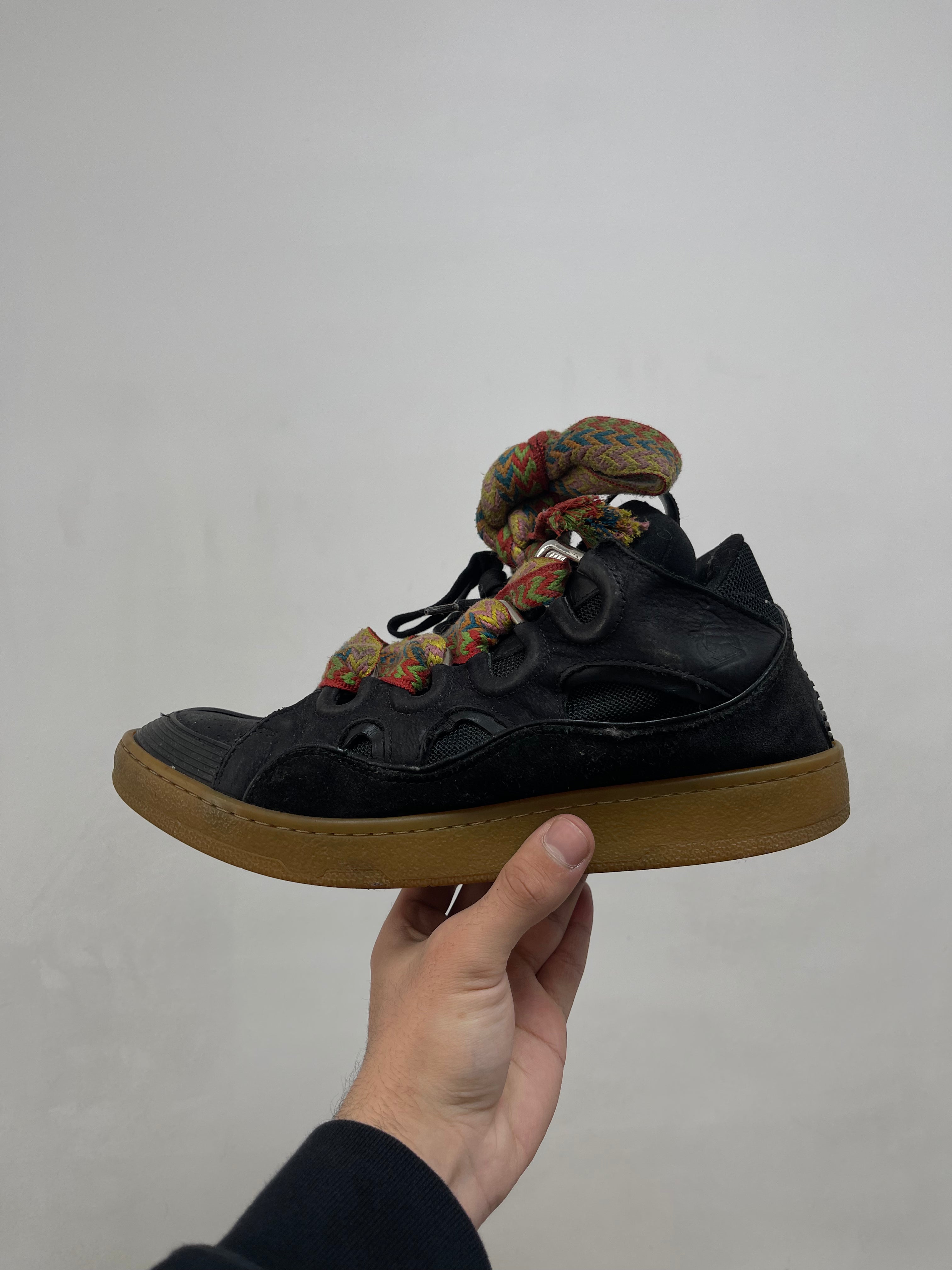 Lanvin Curb Black Gum Sneakers