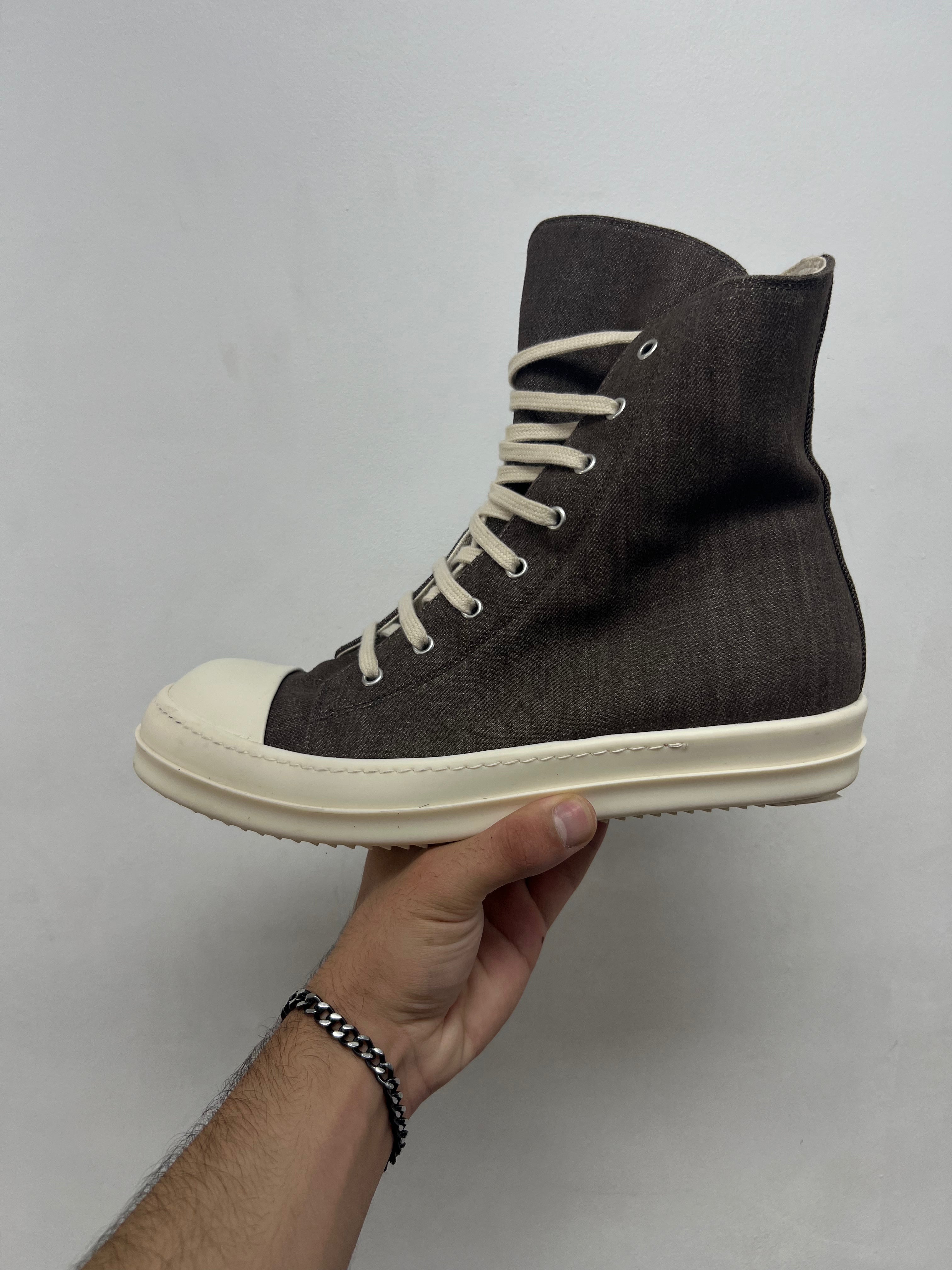 Rick Owens Dark Dust Raw DRKSHDW Hi Sneakers