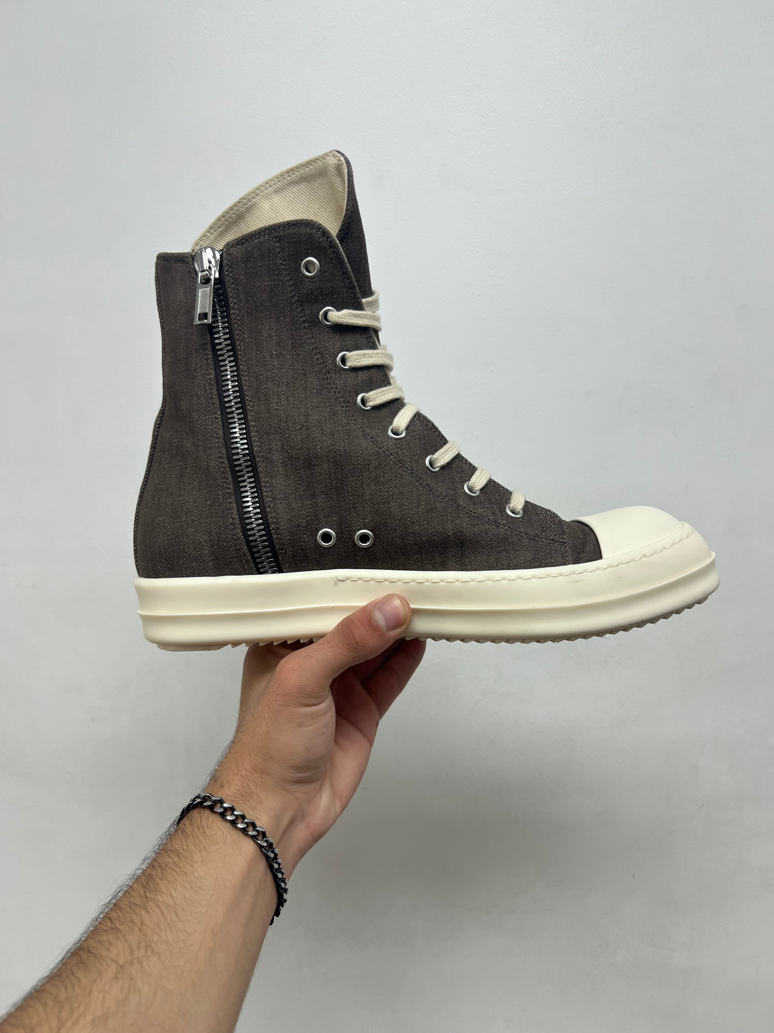 Rick Owens Dark Dust Raw DRKSHDW Hi Sneakers