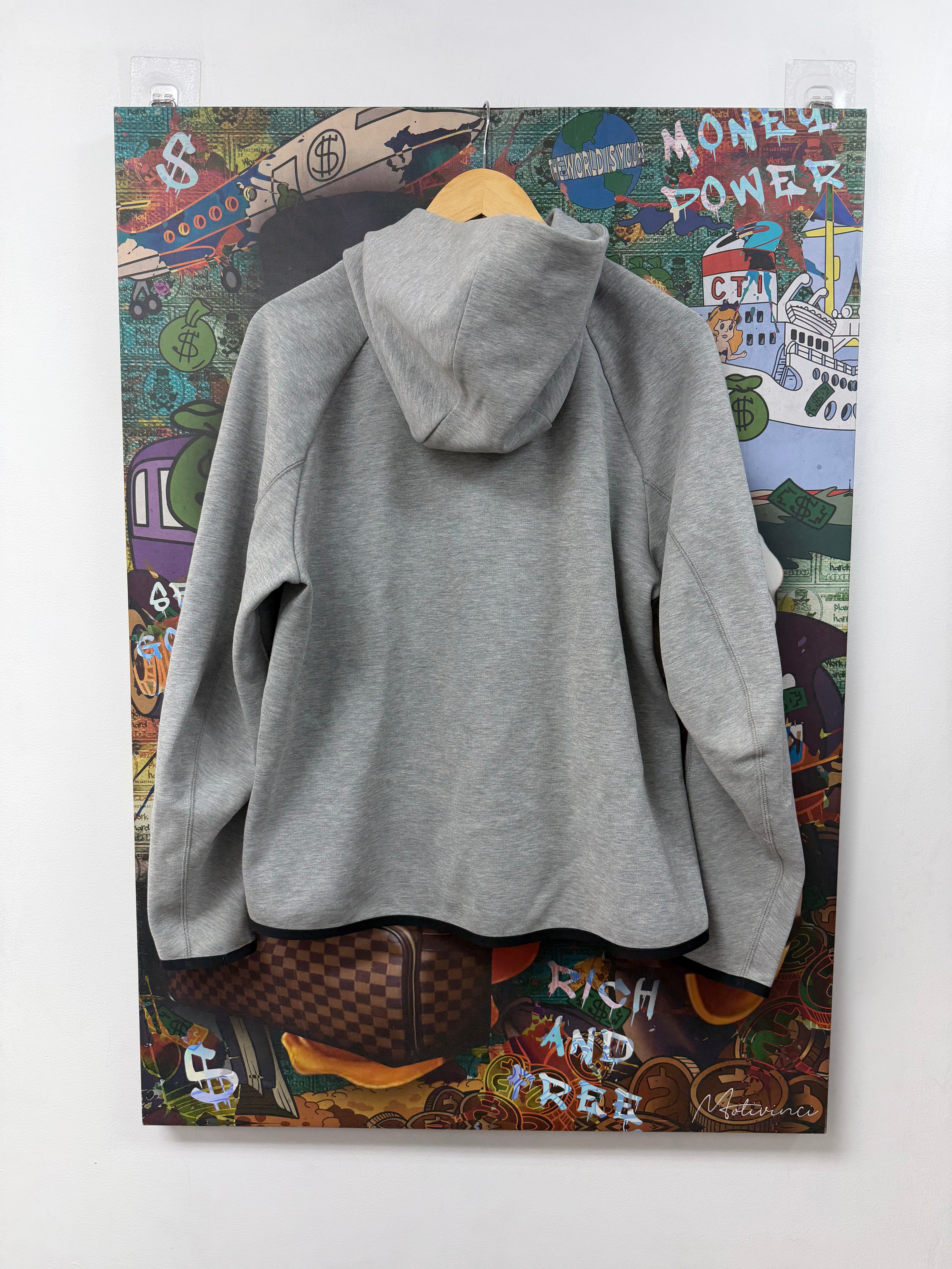 Nike Grey Tech Zip Up Hoodie