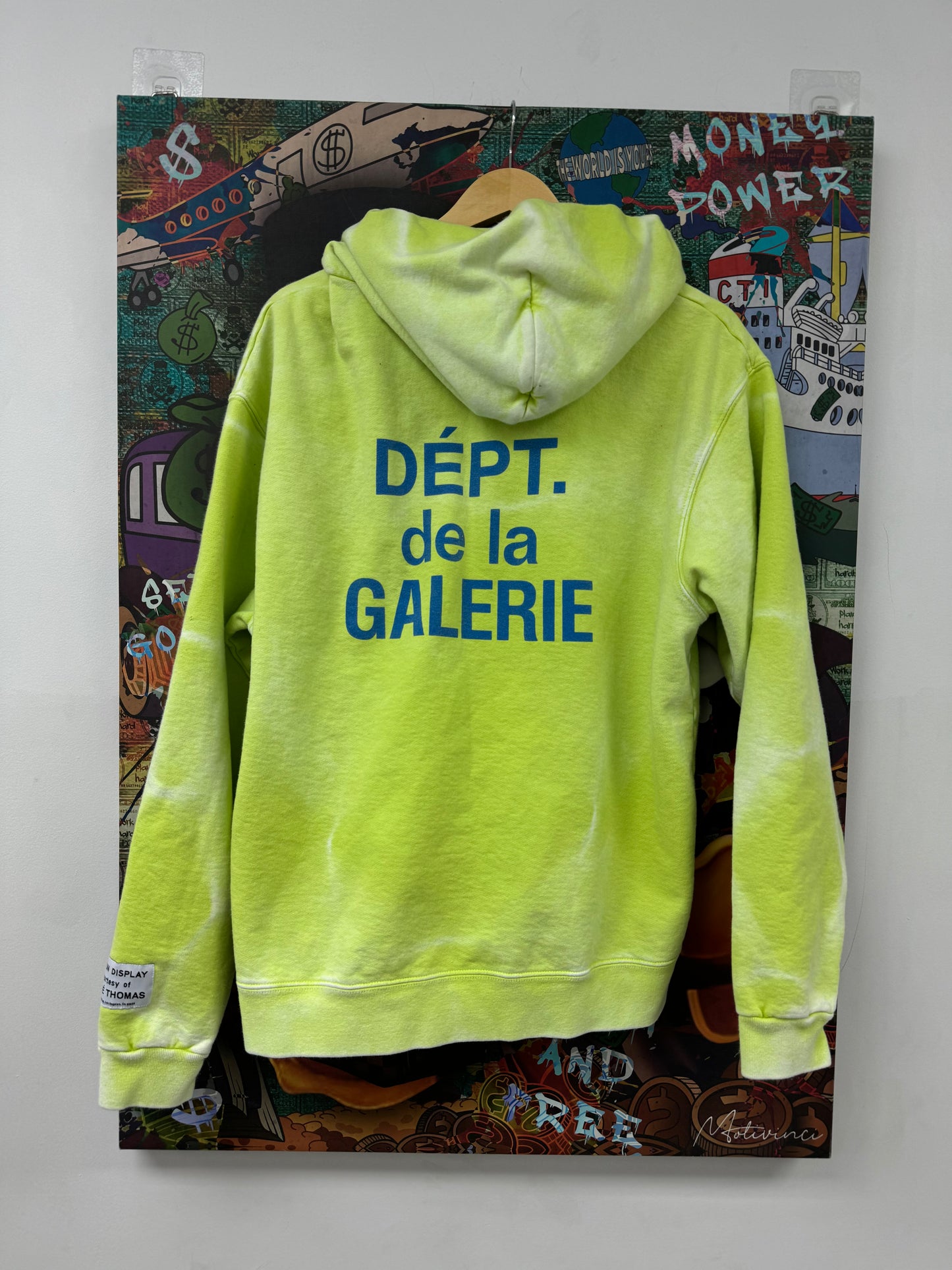 Gallery Dept French Logo Zip Up Lime Blue Used Large N/A