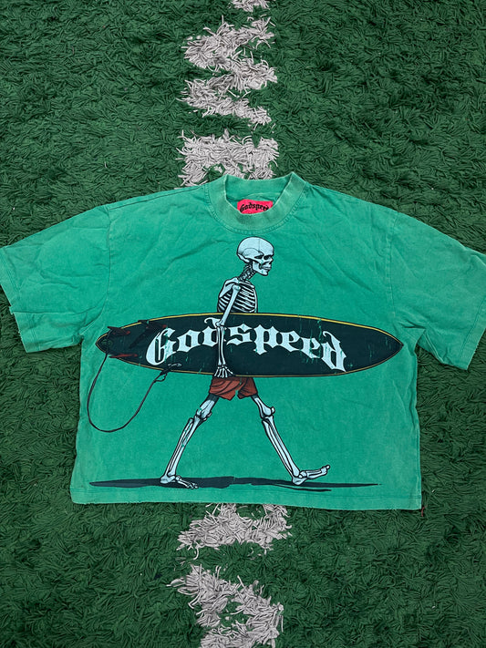 Godspeed Surf Shop Green Tee