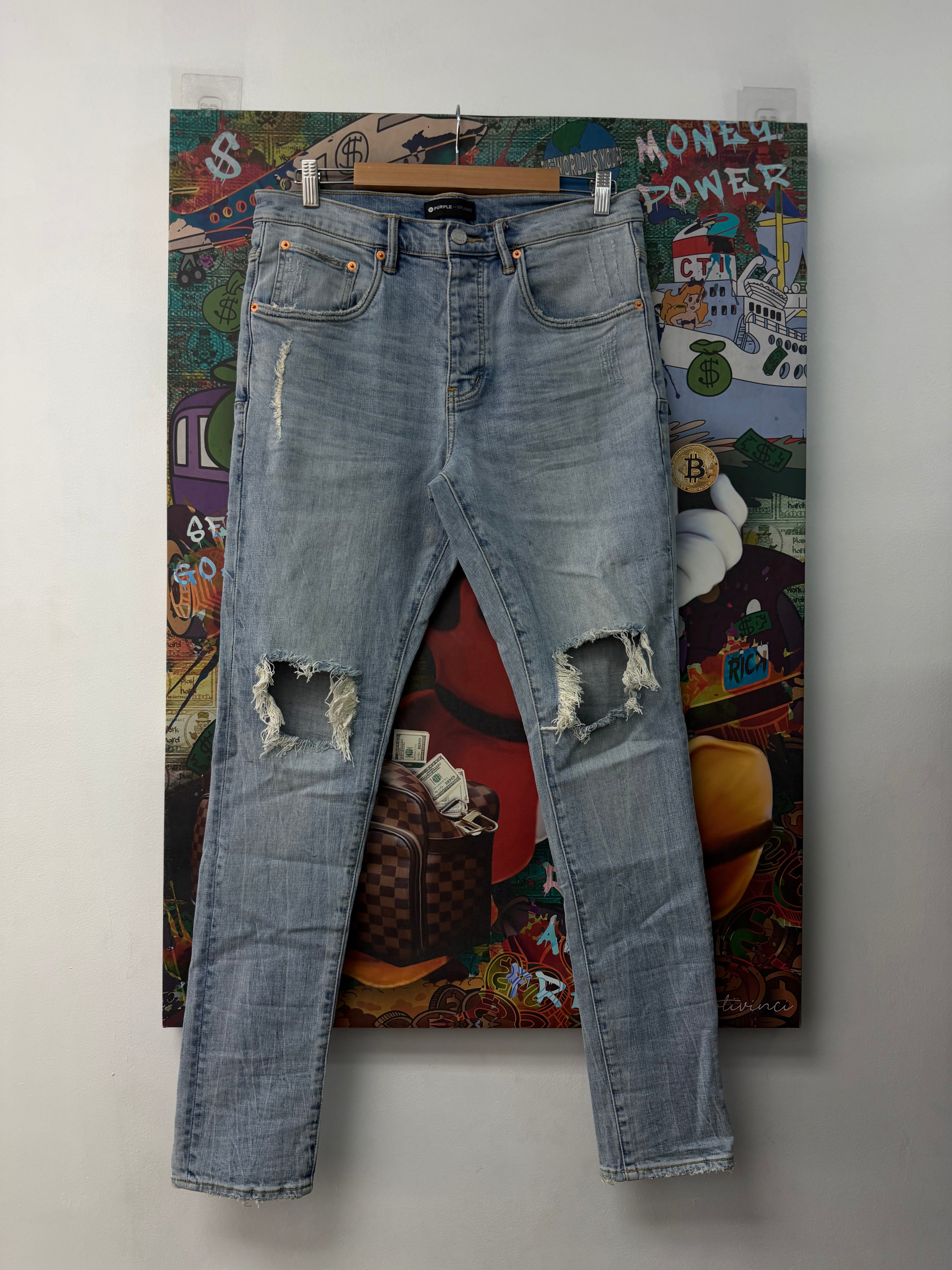 Purple Jeans LightWash Thrasher