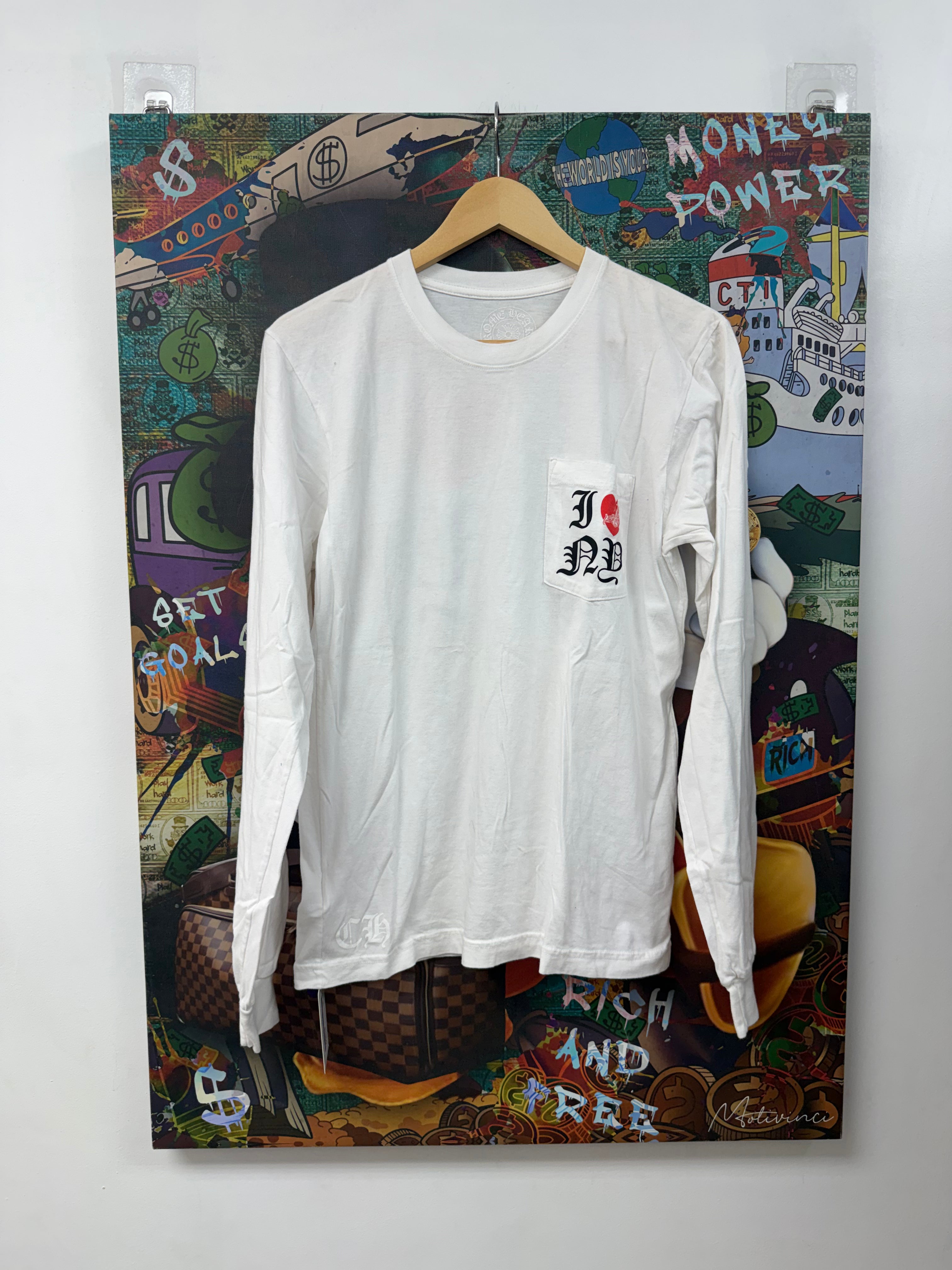 Chrome Hearts White Love You Long Sleeve